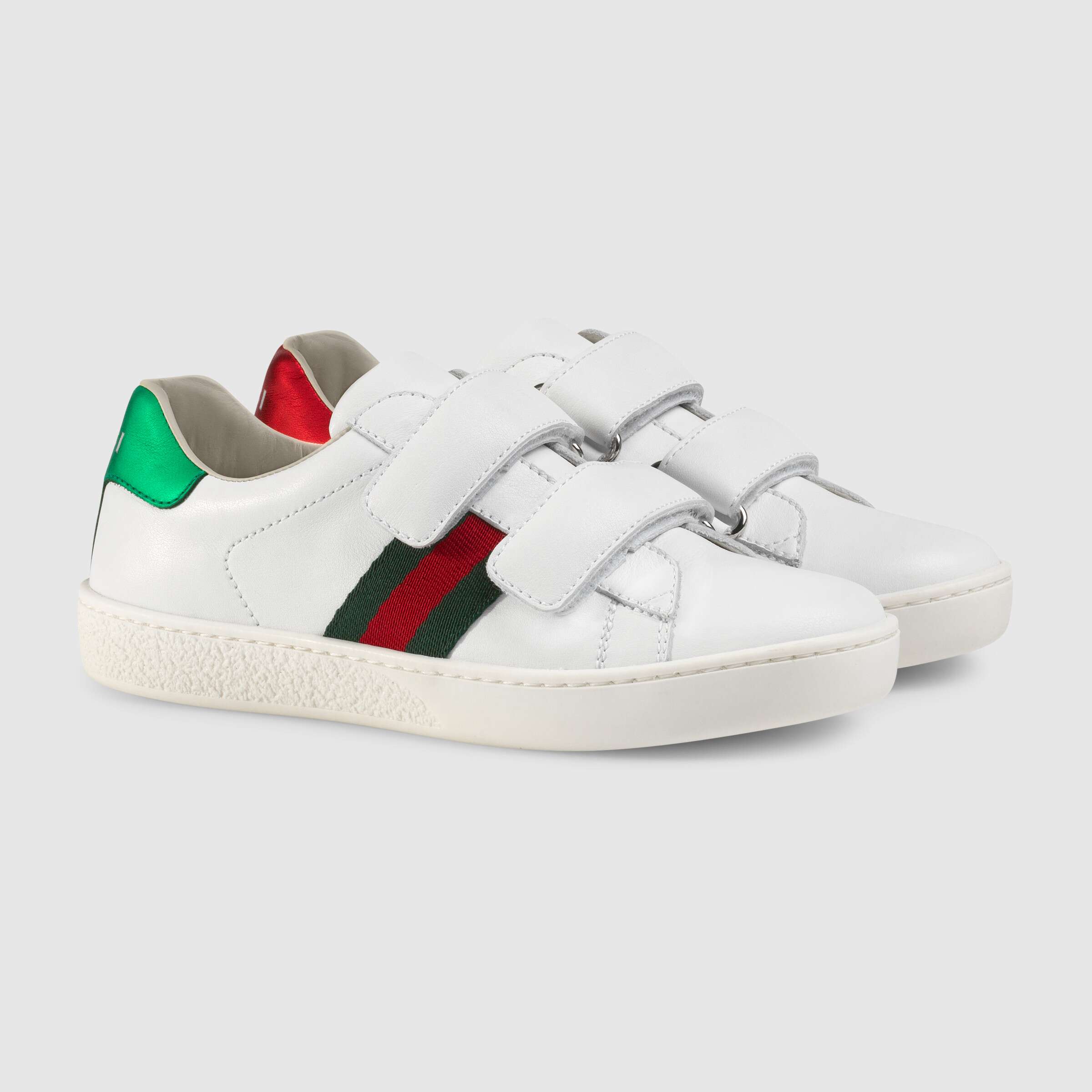 Boys & Girls White Calf Skin Shoes