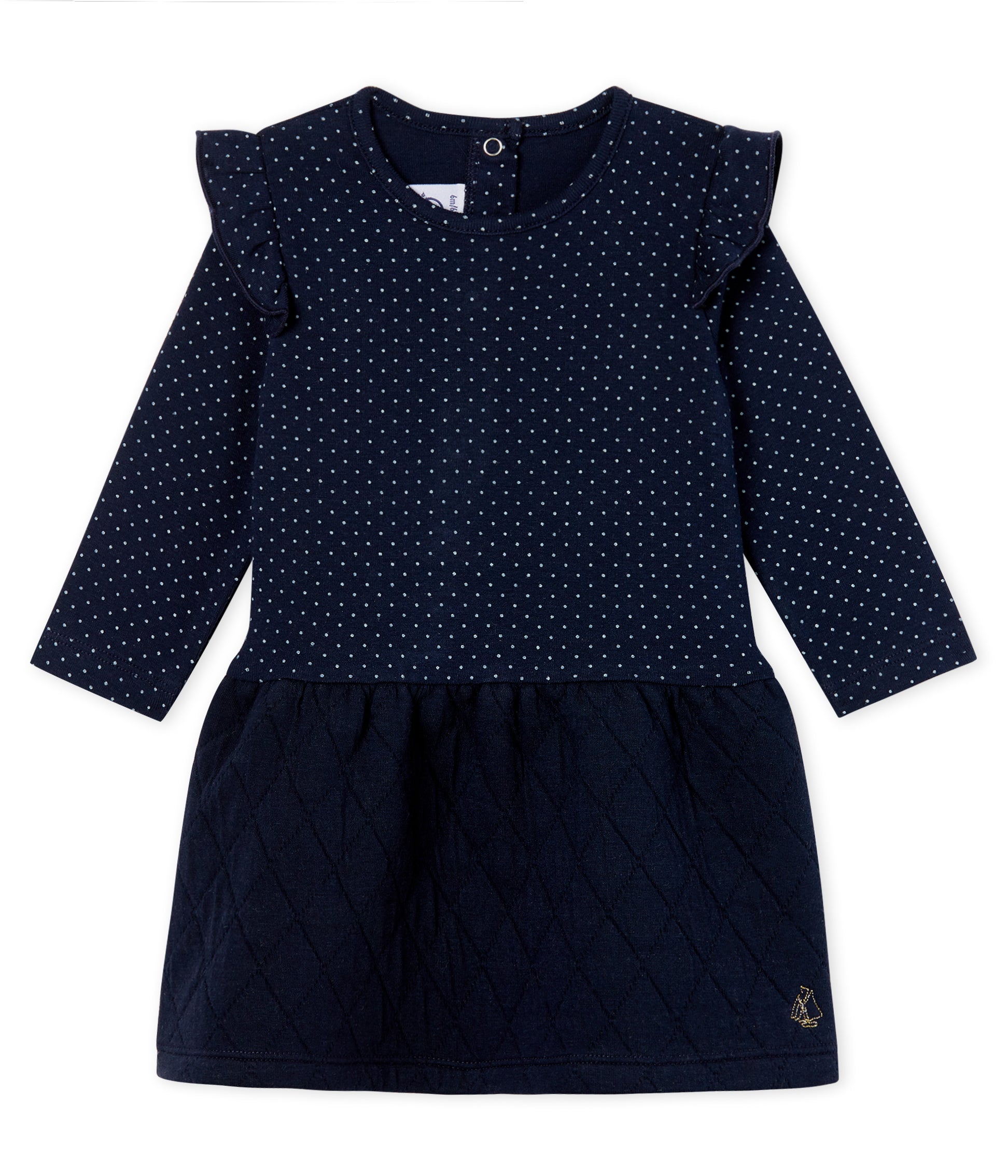 Baby Girls Blue Cotton Dress