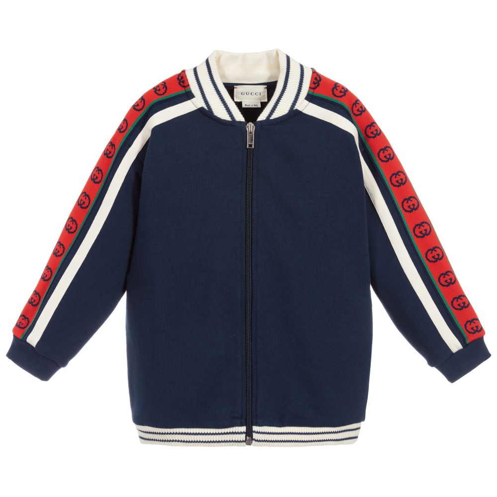 Boys & Girls Prussian Blue Cotton Sweatshirt
