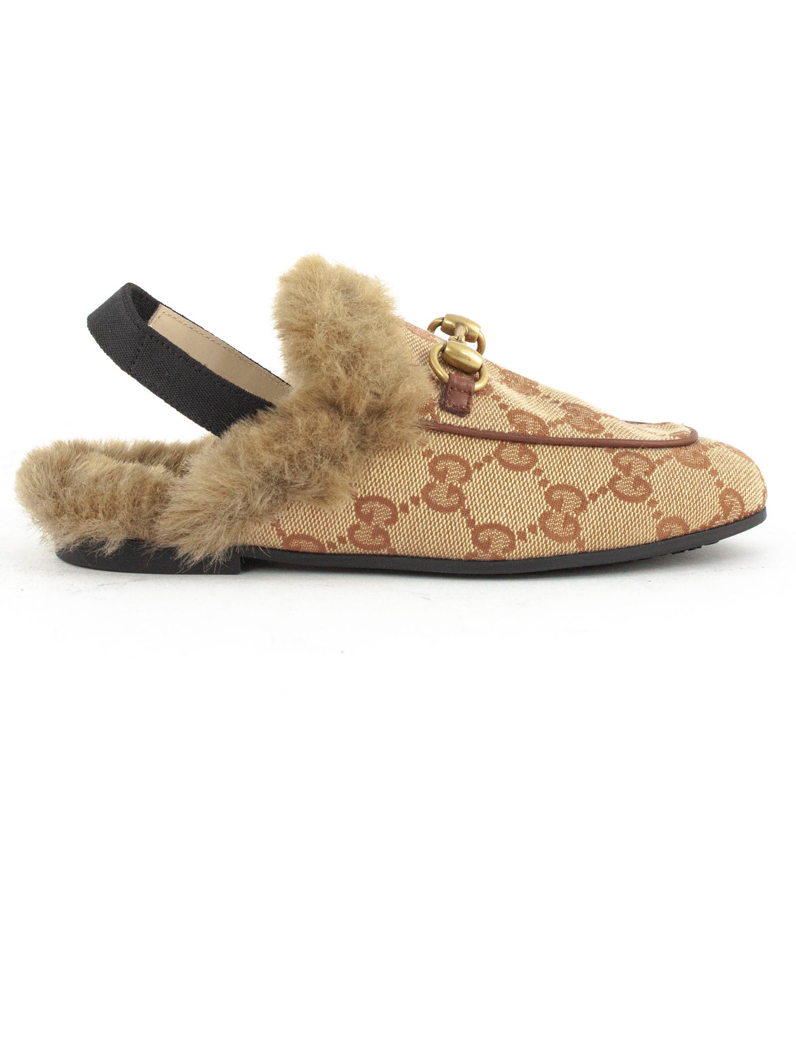 Girls Beige Logo Sandals