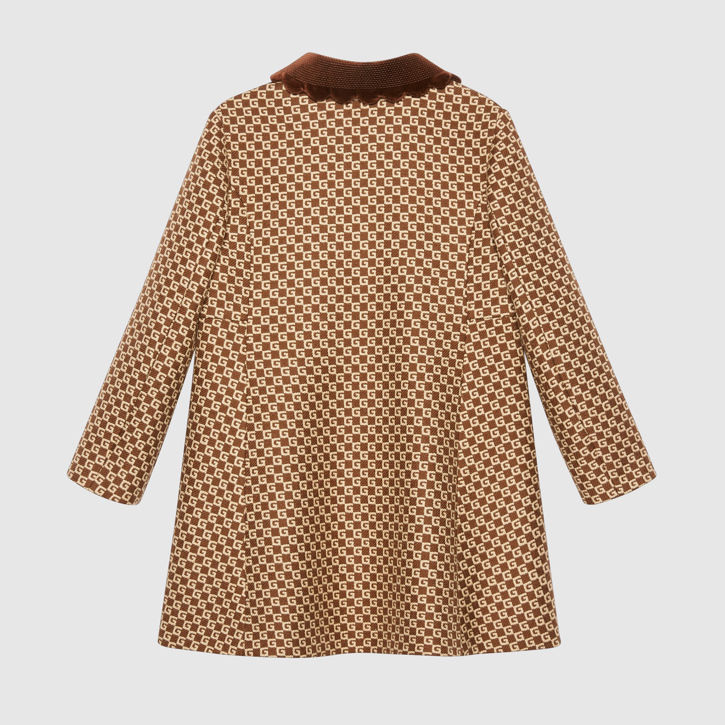 Girls Brown GG Coat