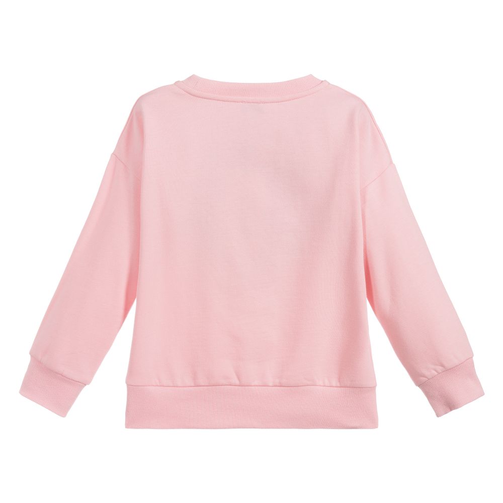 Girls Bubble Pink Logo Print Sweatshirt