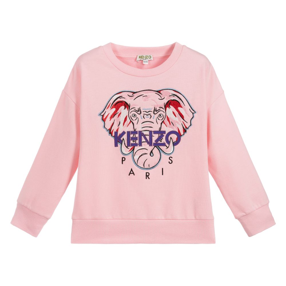 Girls Bubble Pink Logo Print Sweatshirt