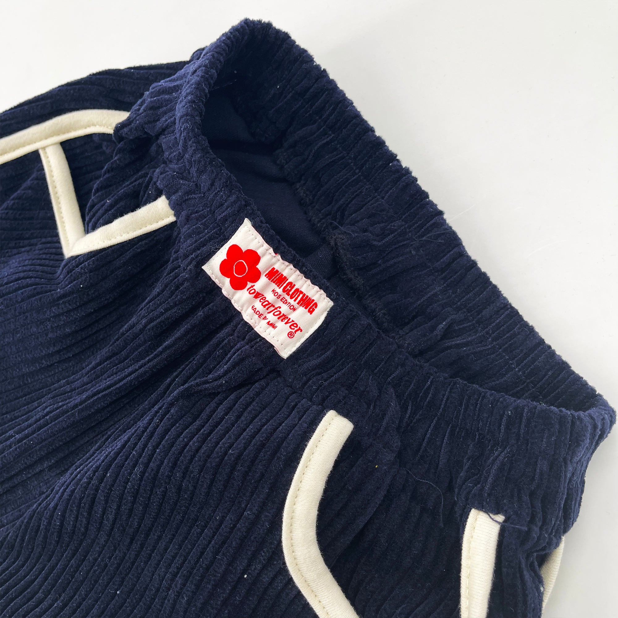 Girls Navy Corduroy Shorts