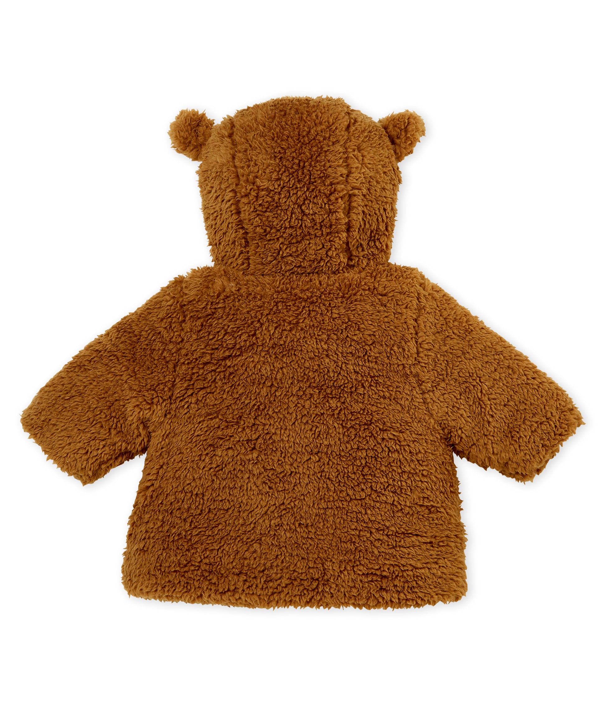Baby Girls Brown Hooded Coat