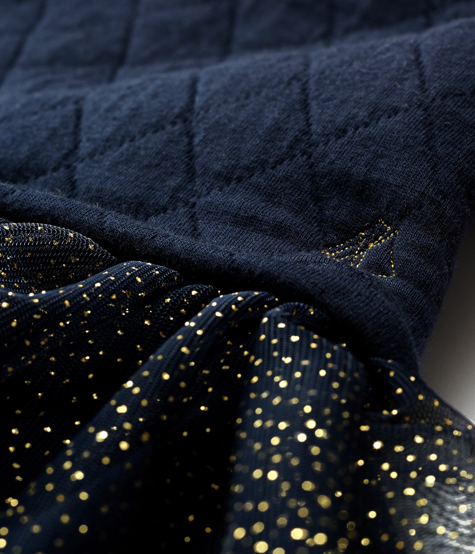 Baby Girls Dark Blue Cotton Dress