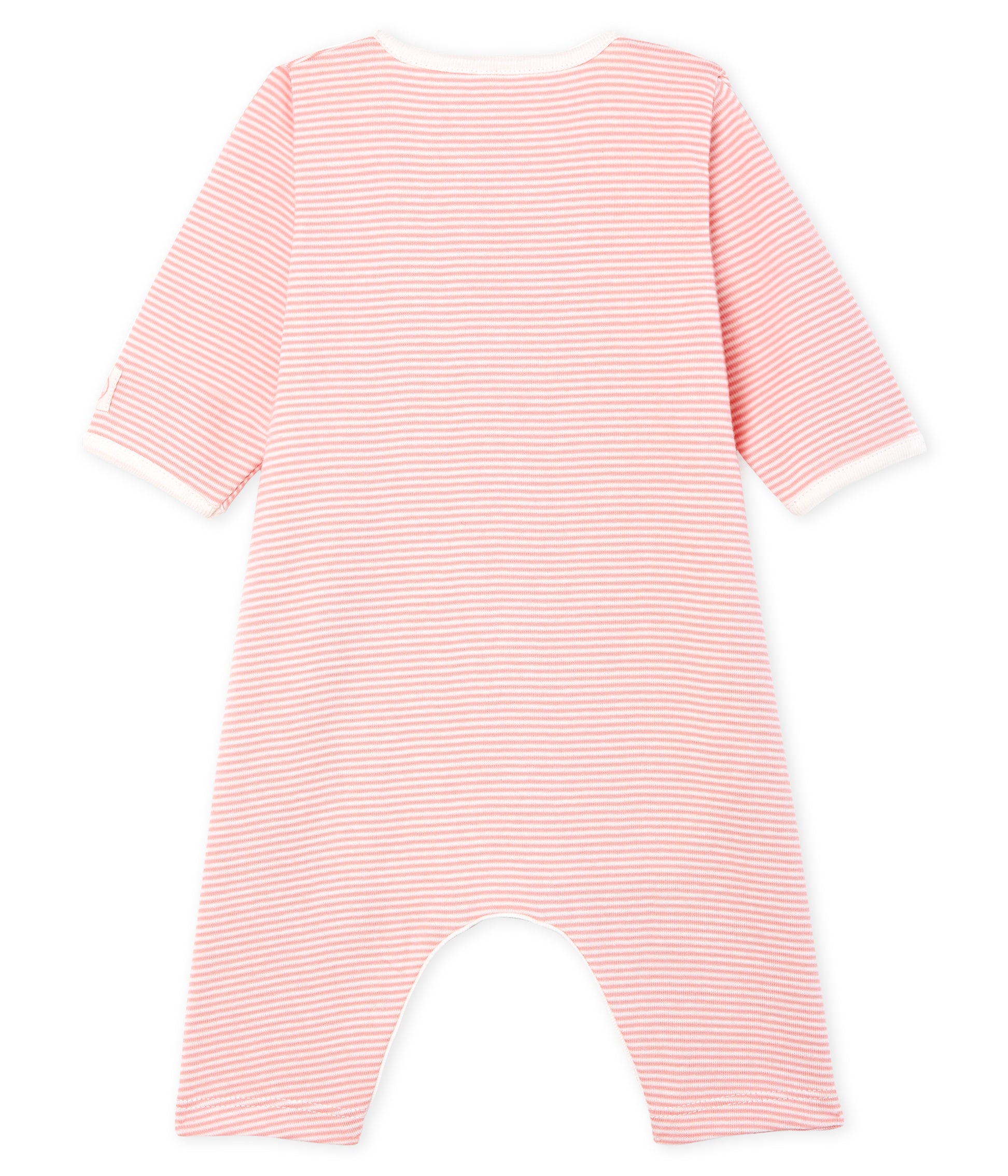 Baby Girls Pink Striped Cotton Babysuits