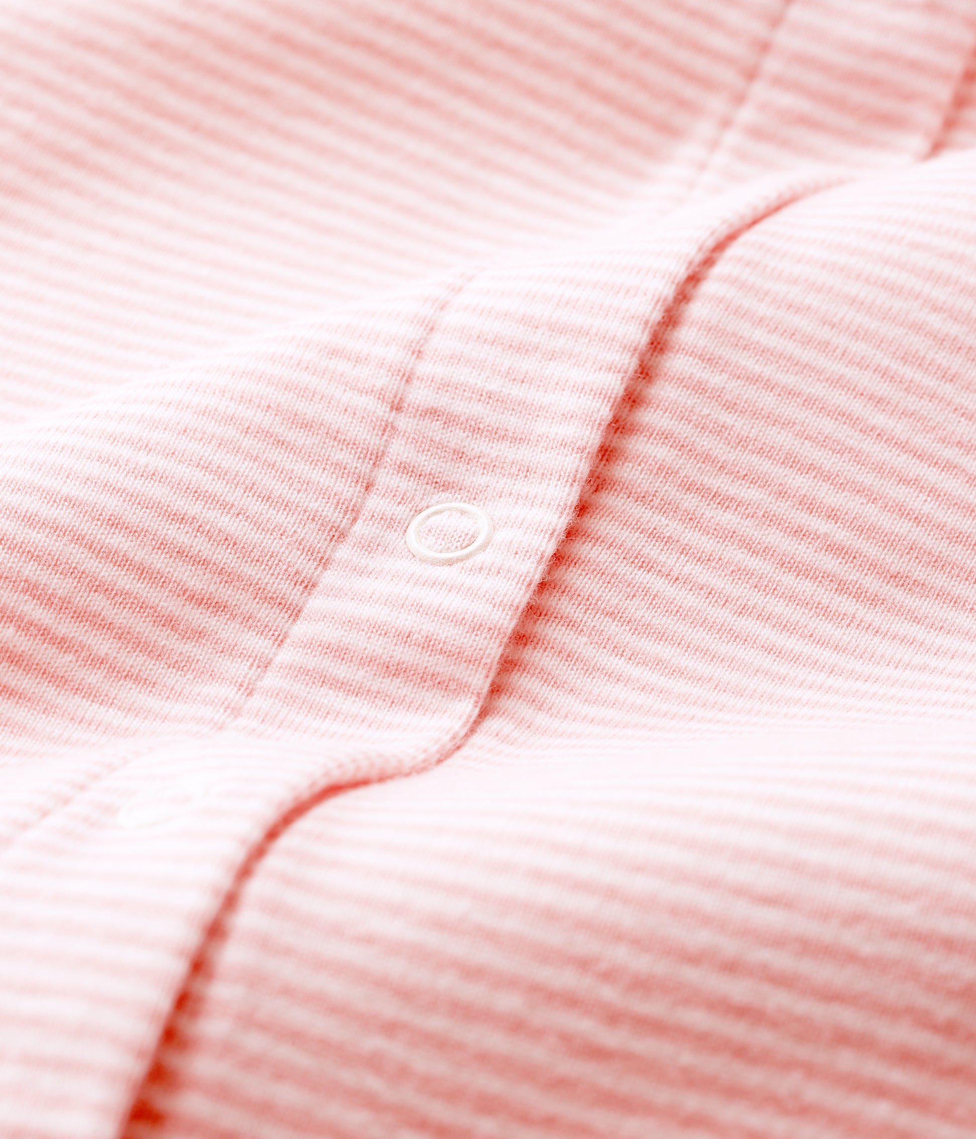 Baby Girls Pink Striped Cotton Babysuits