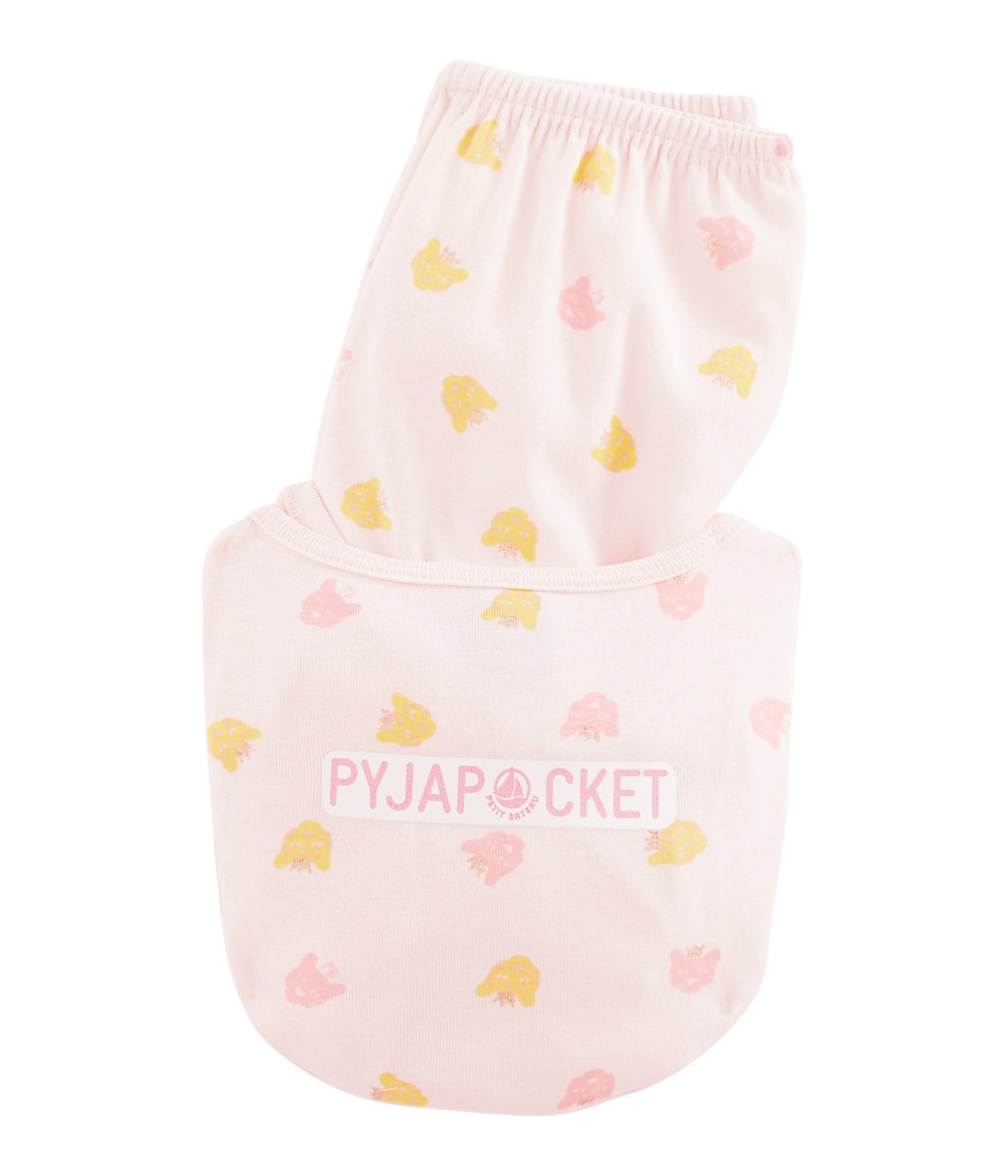 Girls Pink Pattern Cotton Nightwear Set