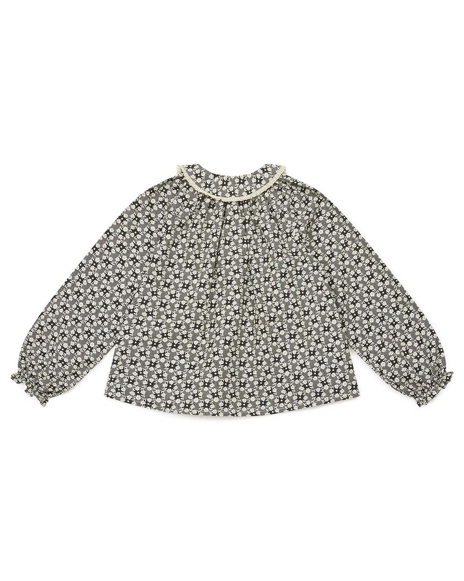 Girls Noir Cotton Blouse
