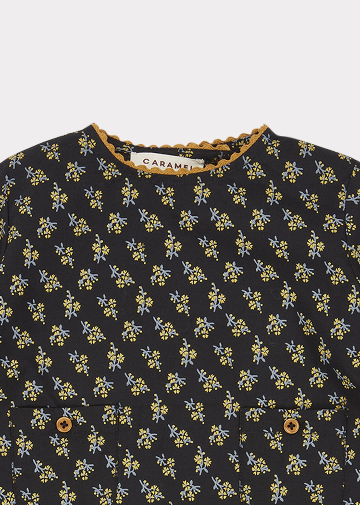 Baby Girls Black Blackcap Blouse