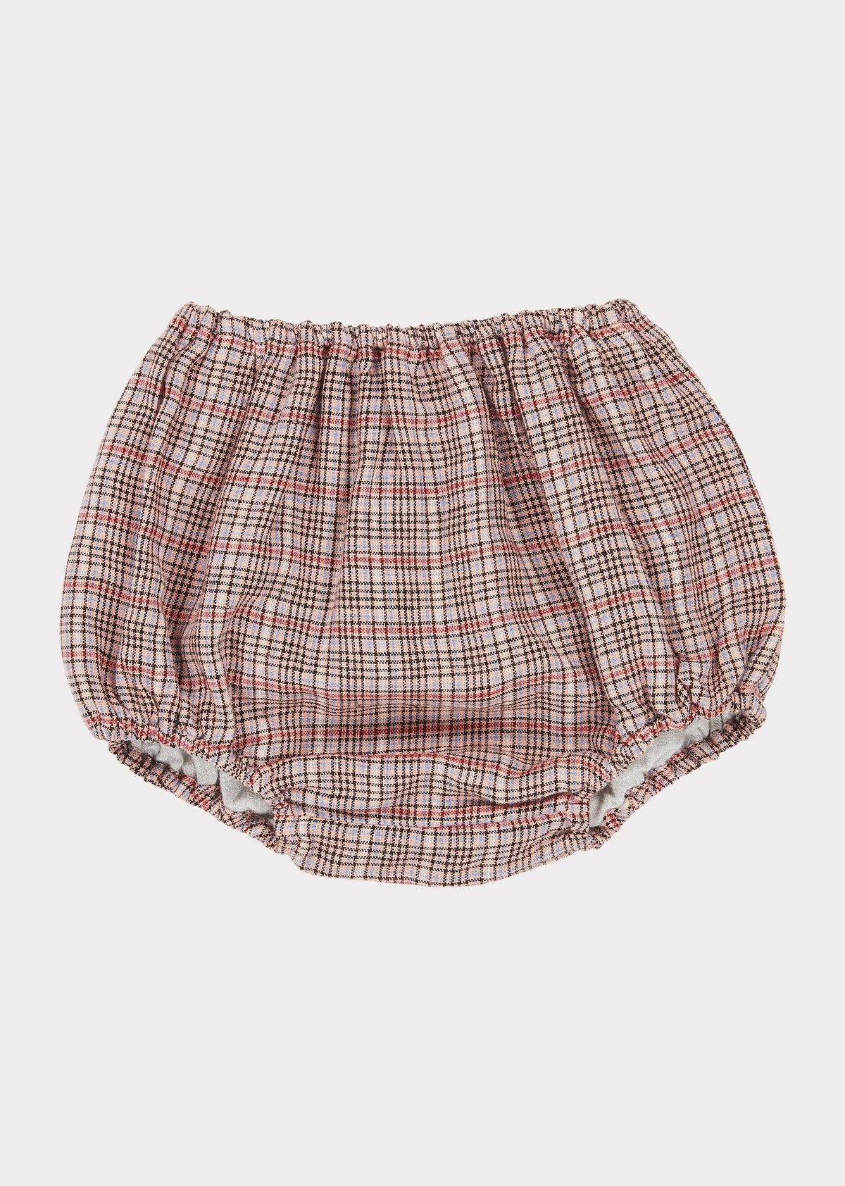 Ensemble tunique à carreaux rose pour bébés filles