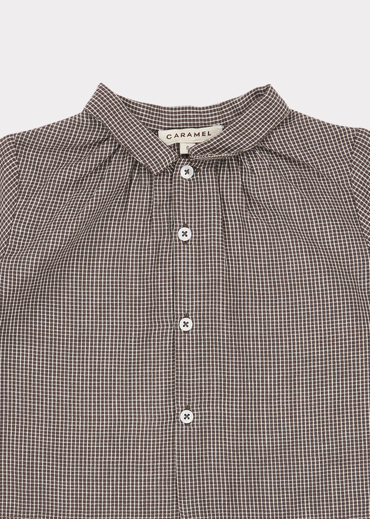 Baby Boys Microcheck Raven Shirt