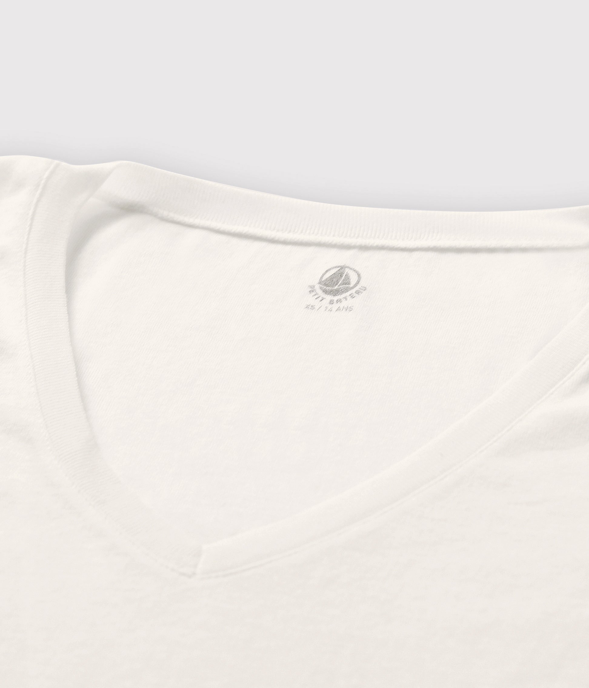 Girls White Cotton T-Shirt