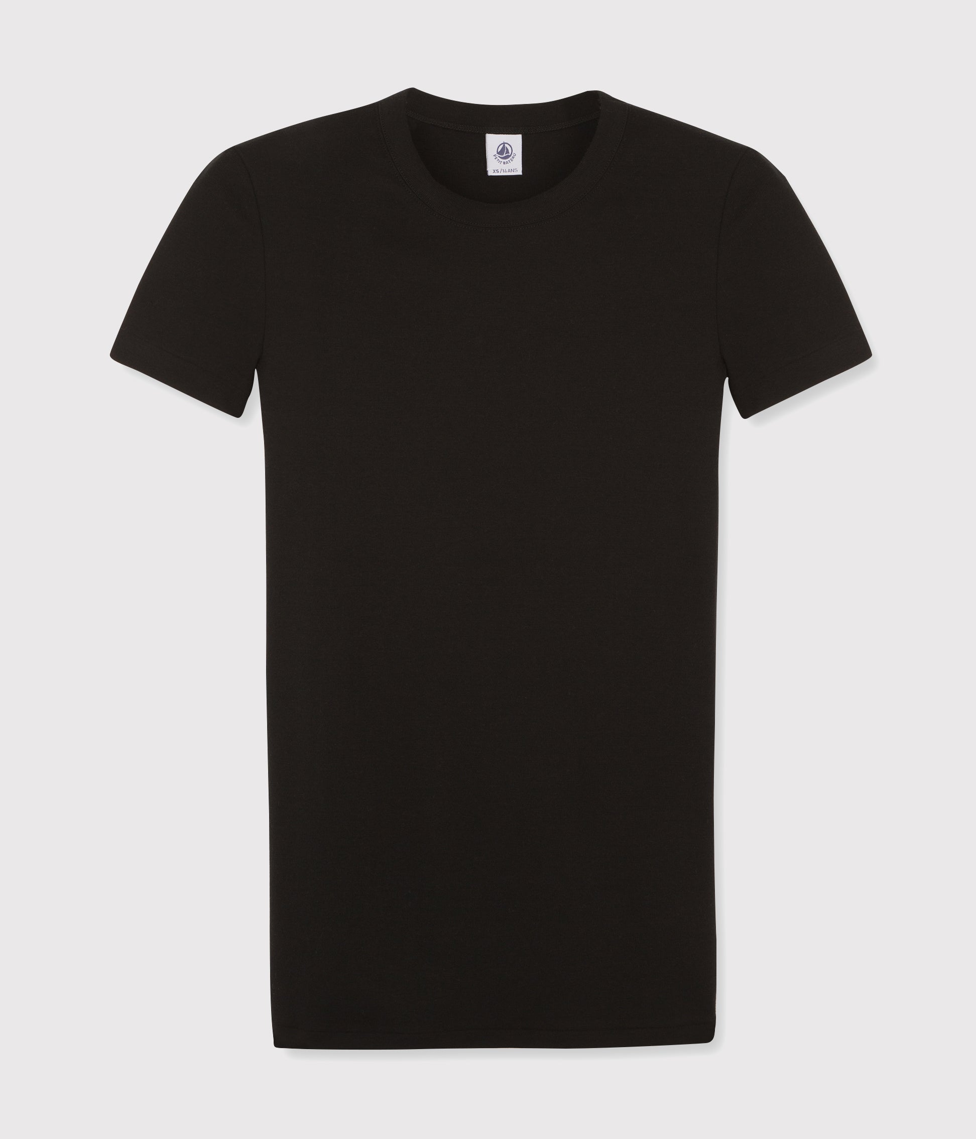 Girls Black Cotton T-Shirt