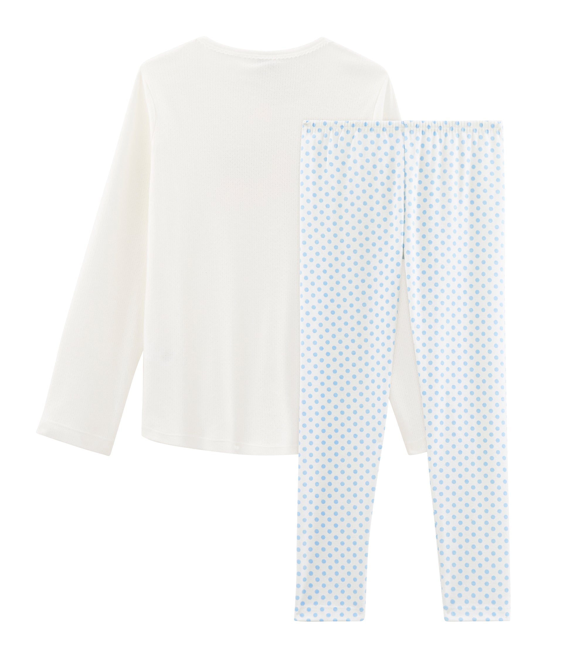 Girls White Cotton Nightwear Set