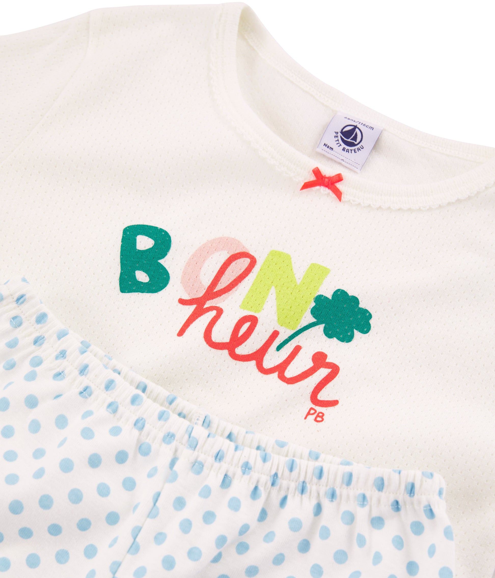 Girls White Cotton Nightwear Set