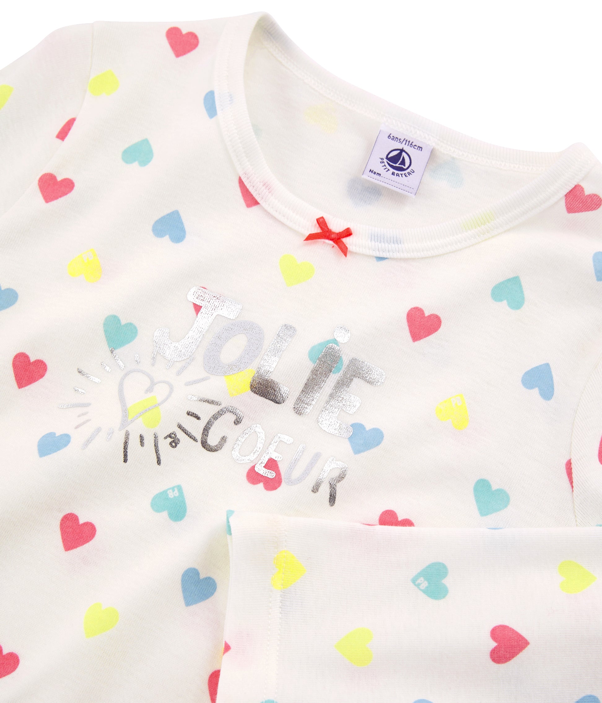 Girls White Cotton Nightwear Set