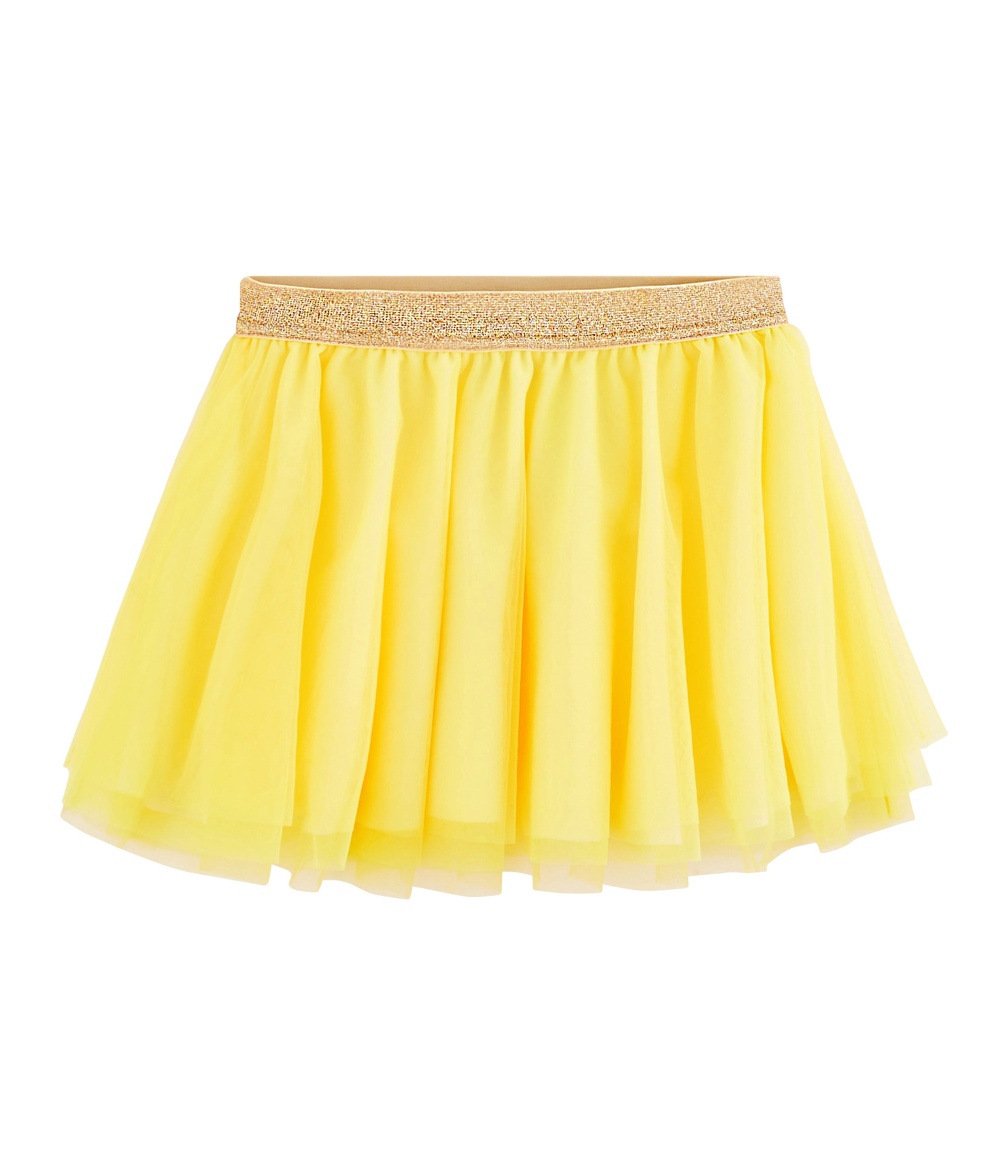 Girls Yellow Tulle Skirt
