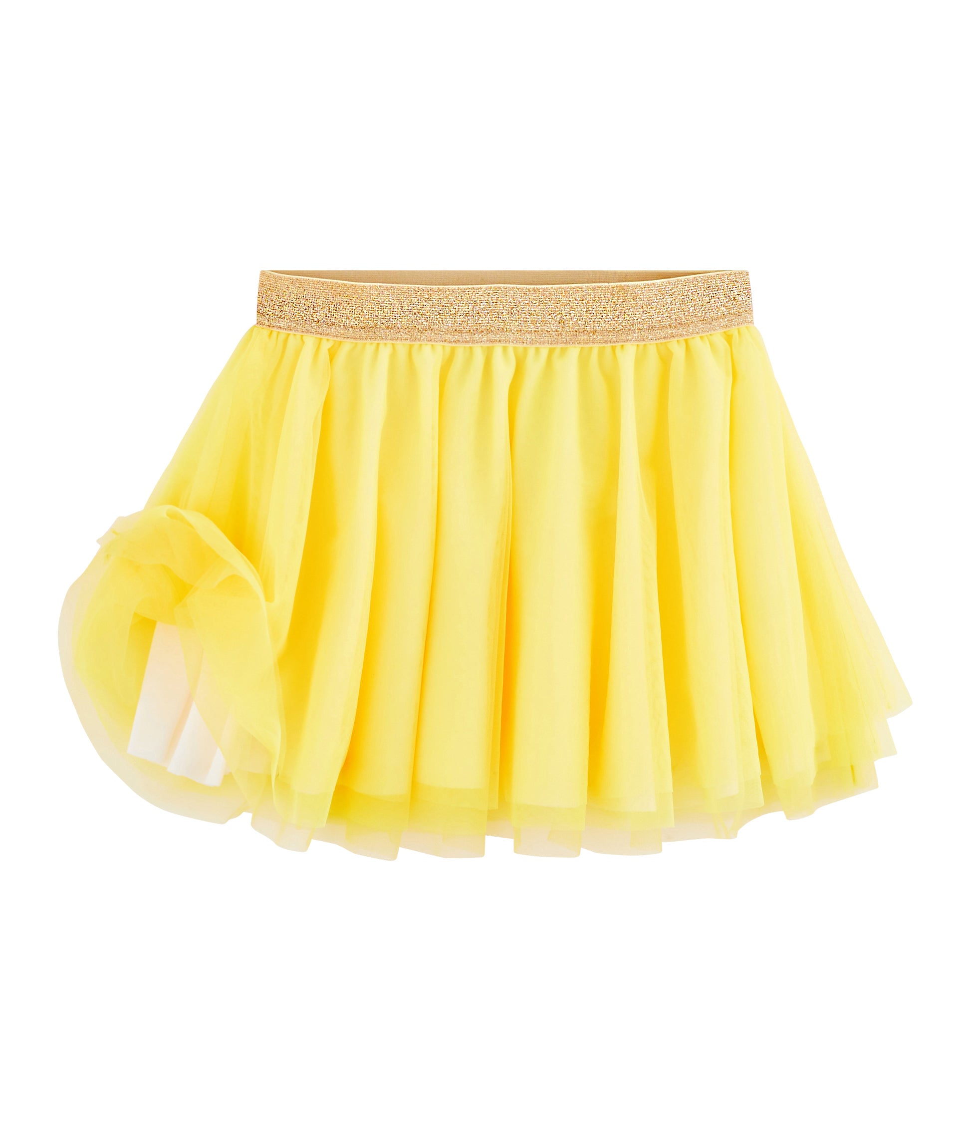 Girls Yellow Tulle Skirt
