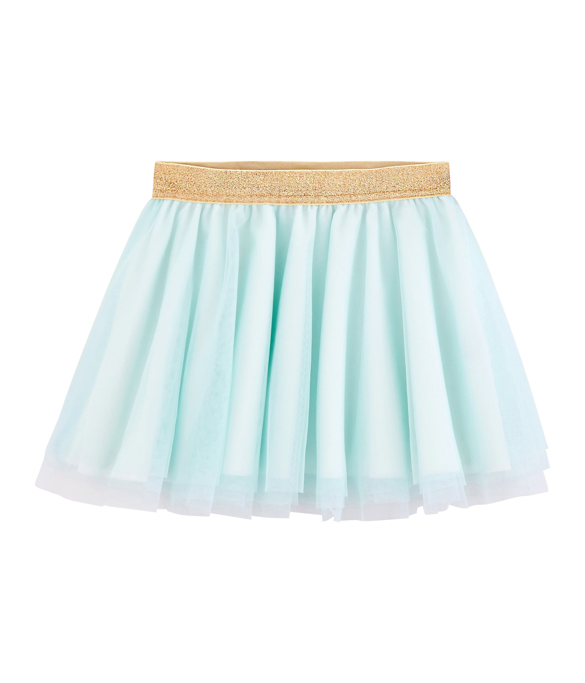 Girls Cyan Tulle Skirt