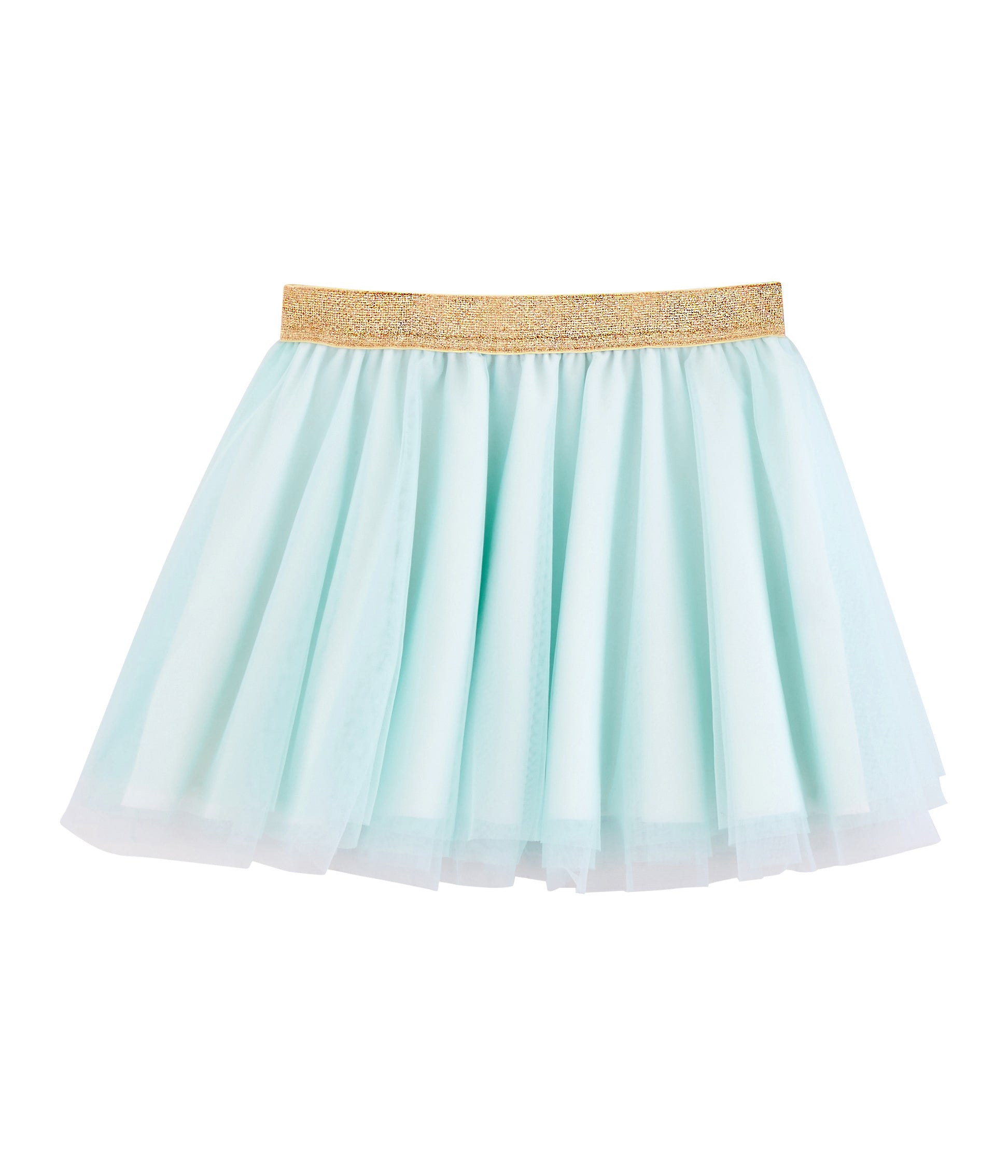 Girls Cyan Tulle Skirt