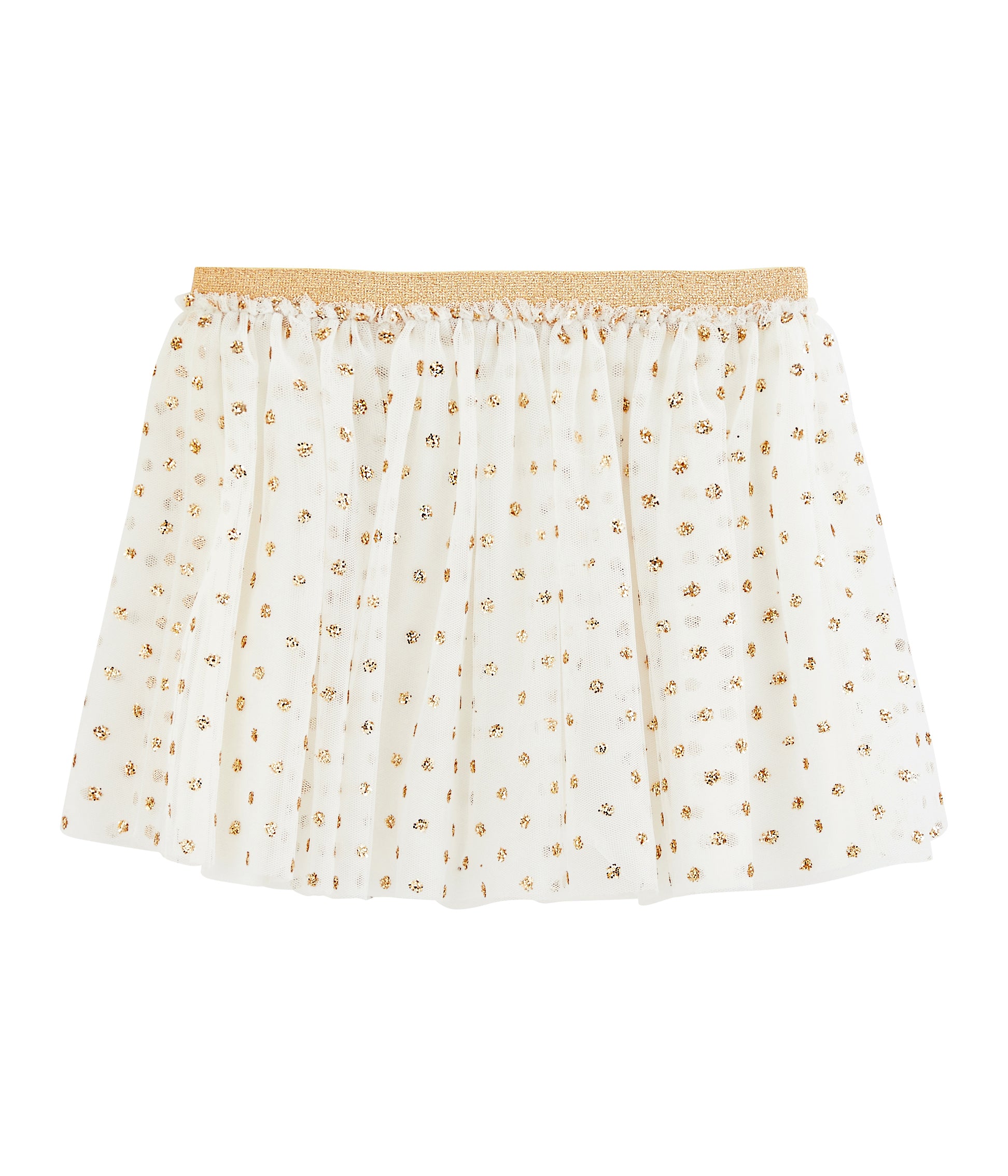Girls White Tulle Skirt