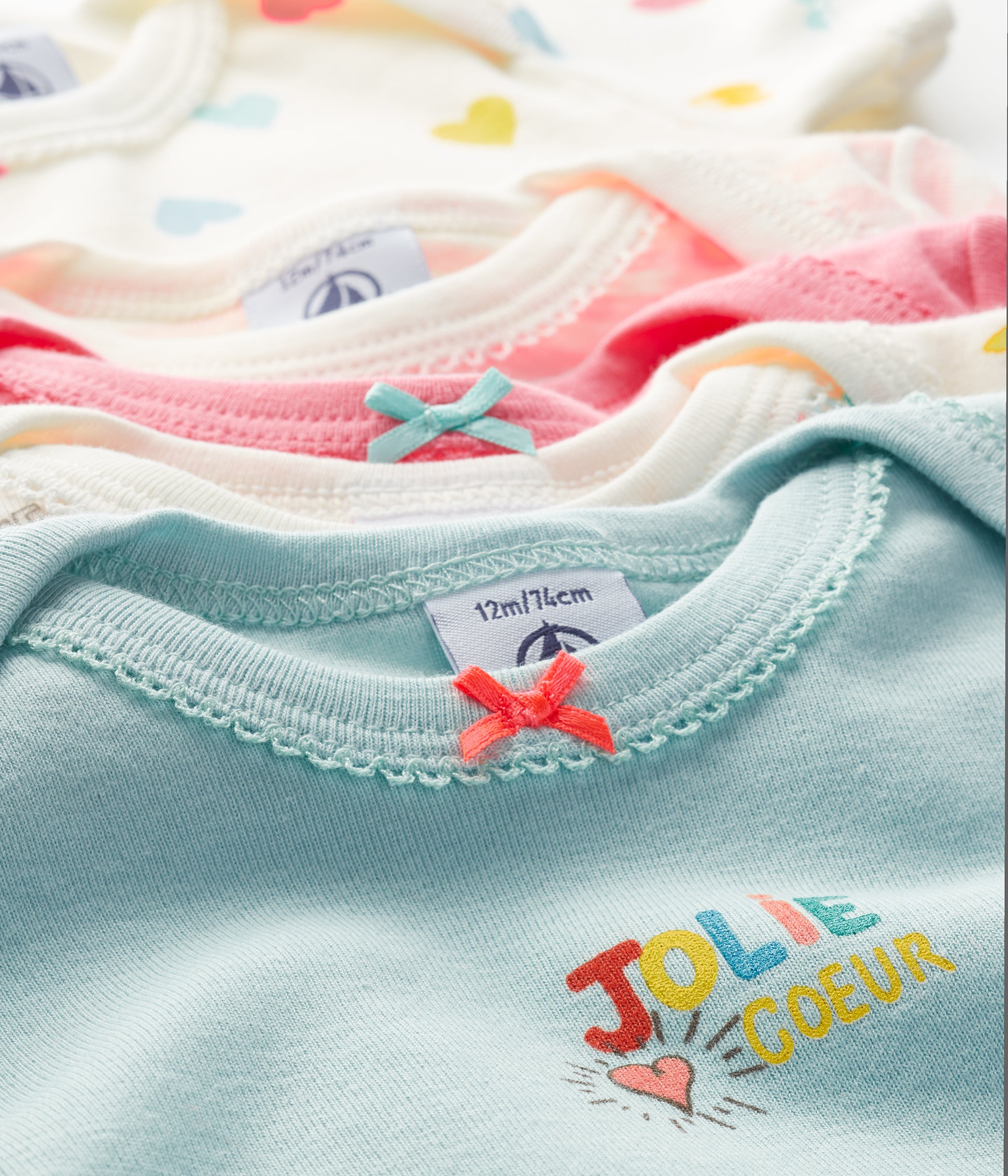 Baby Girls Multicolor Cotton Babysuit Set (5 Pack)
