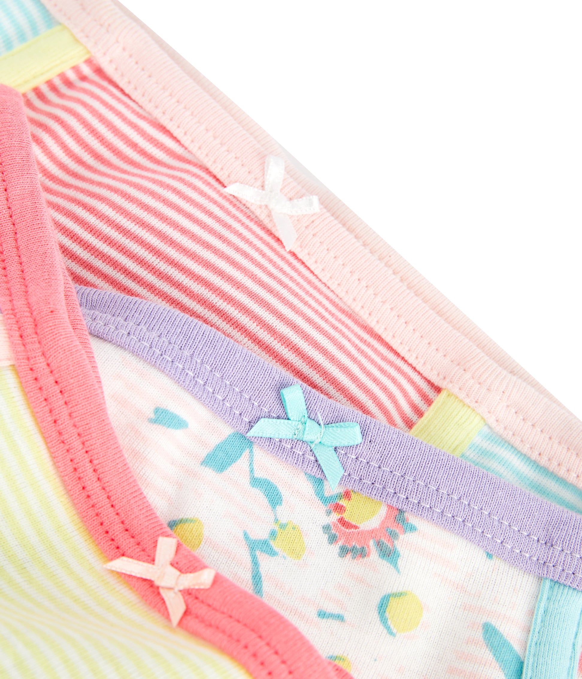 Girls Multicolor Cotton Underwear Set (3 Pack)