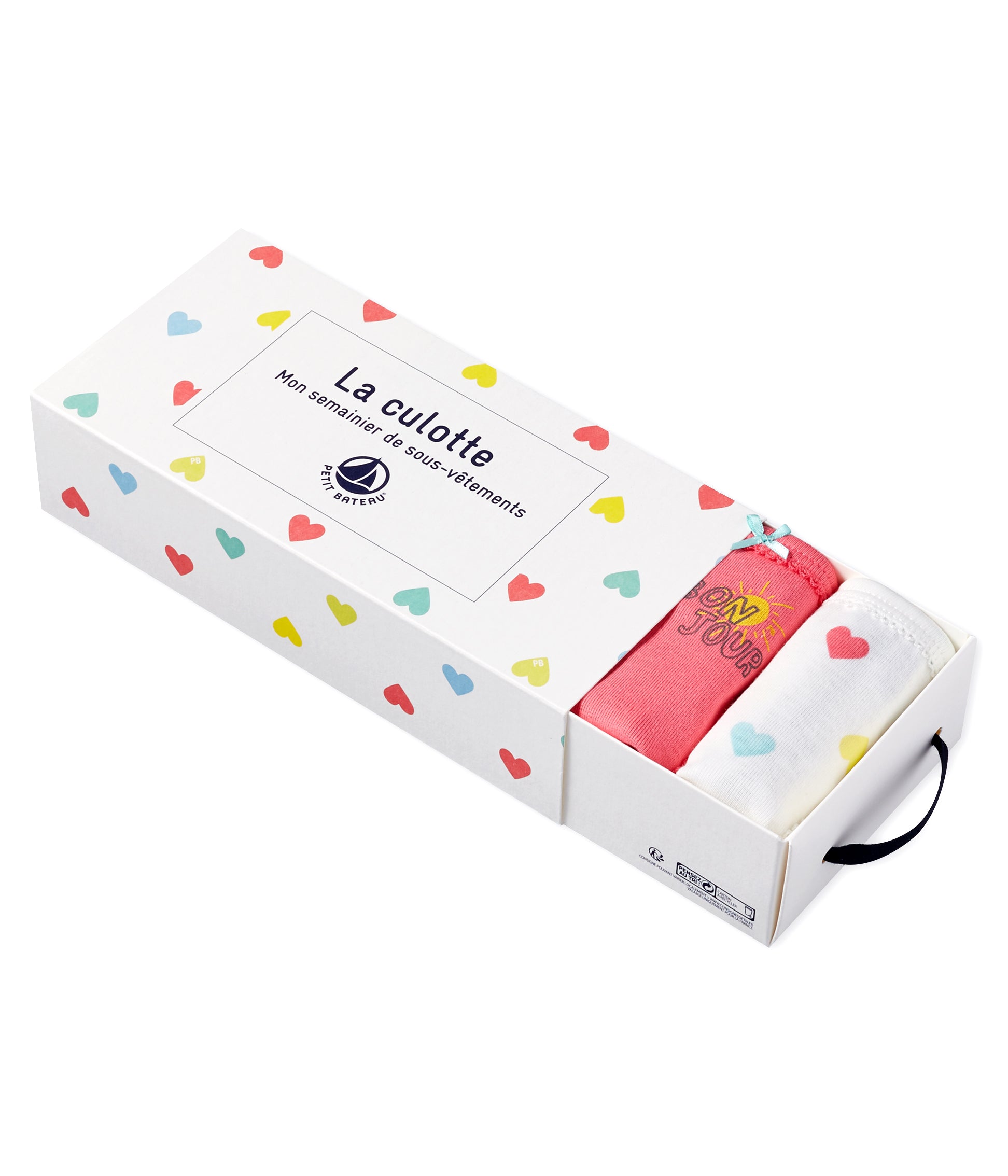 Girls Multicolor Cotton Underwear Set (5 Pack)