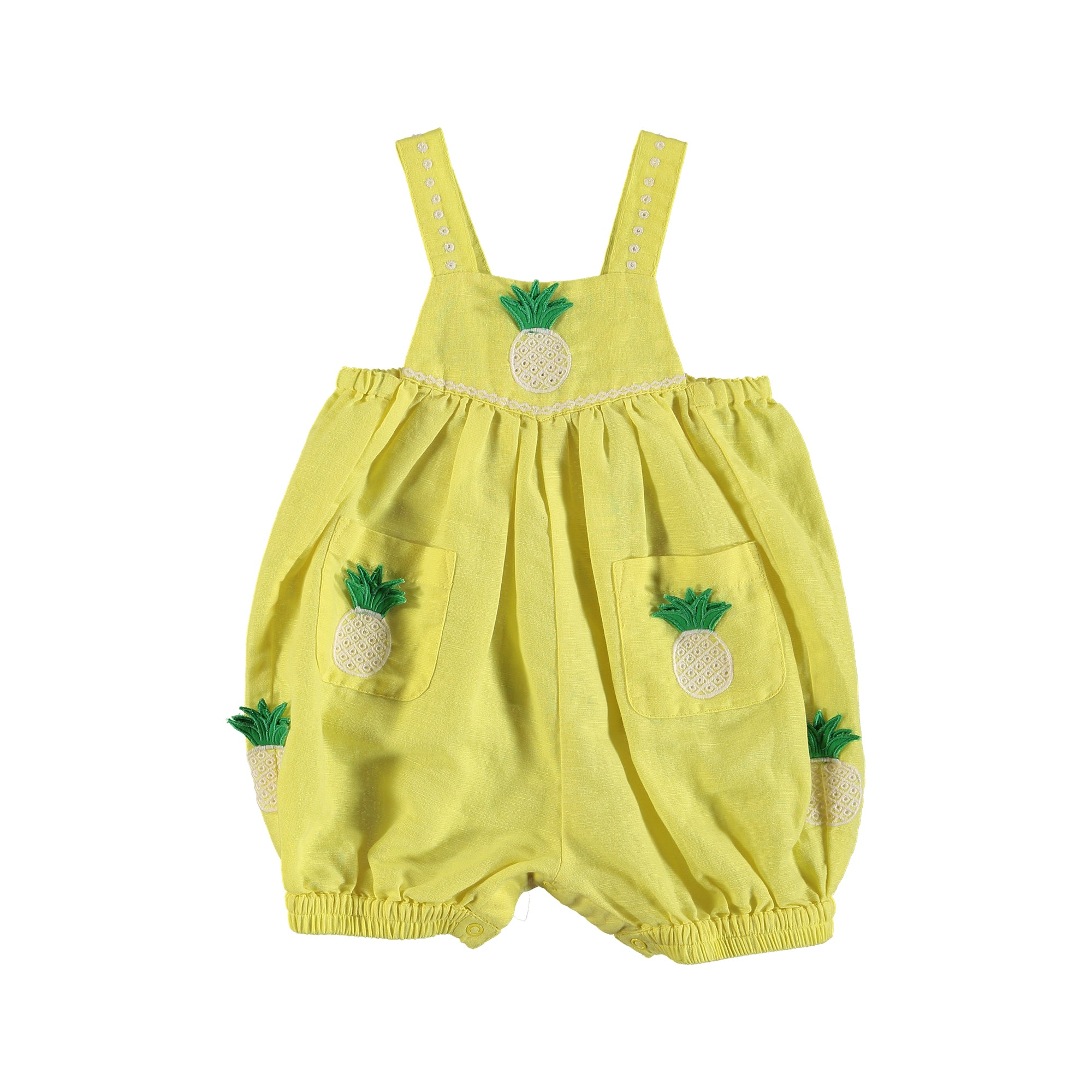 Baby Girls Yellow Rompers