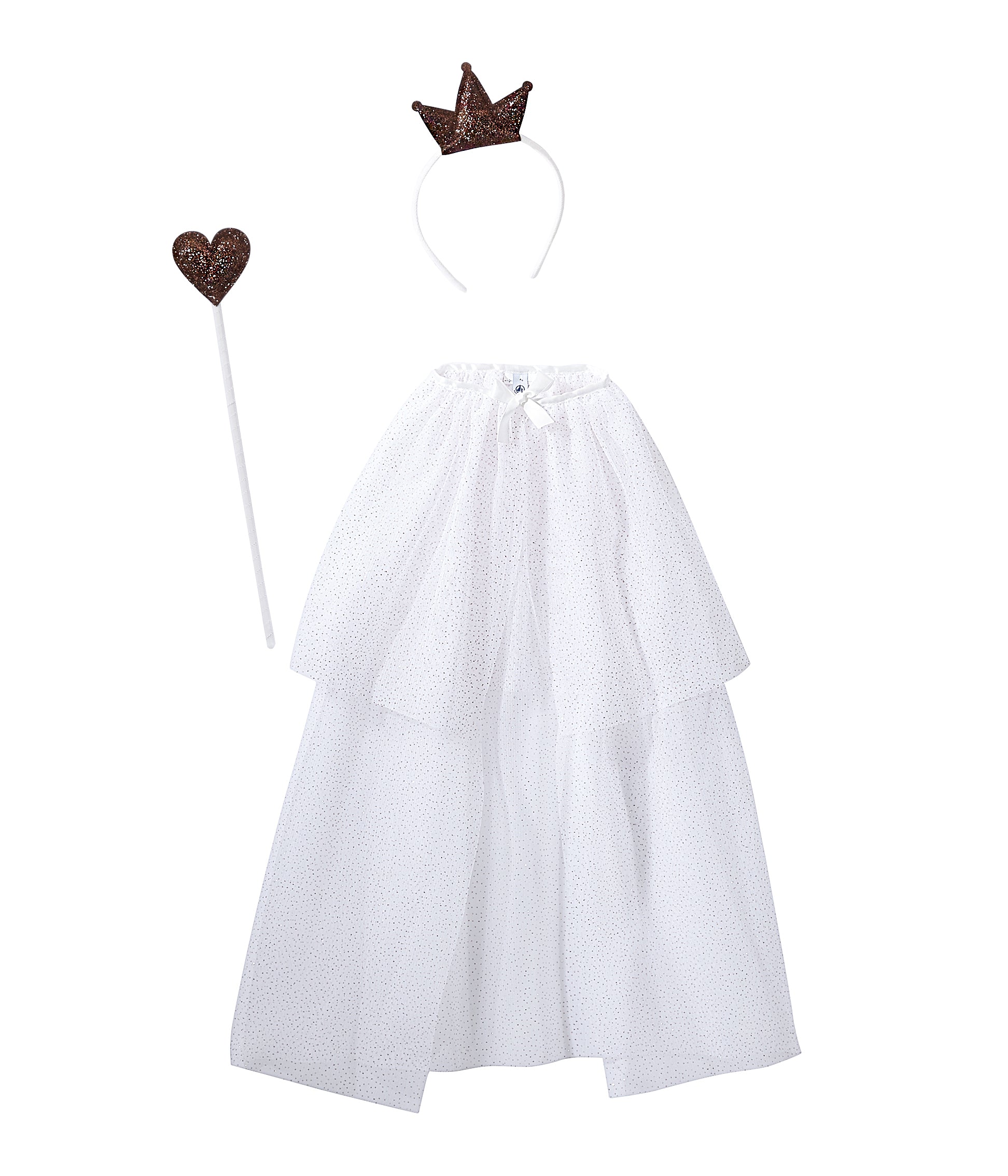 Girls White Princesse Cape Set
