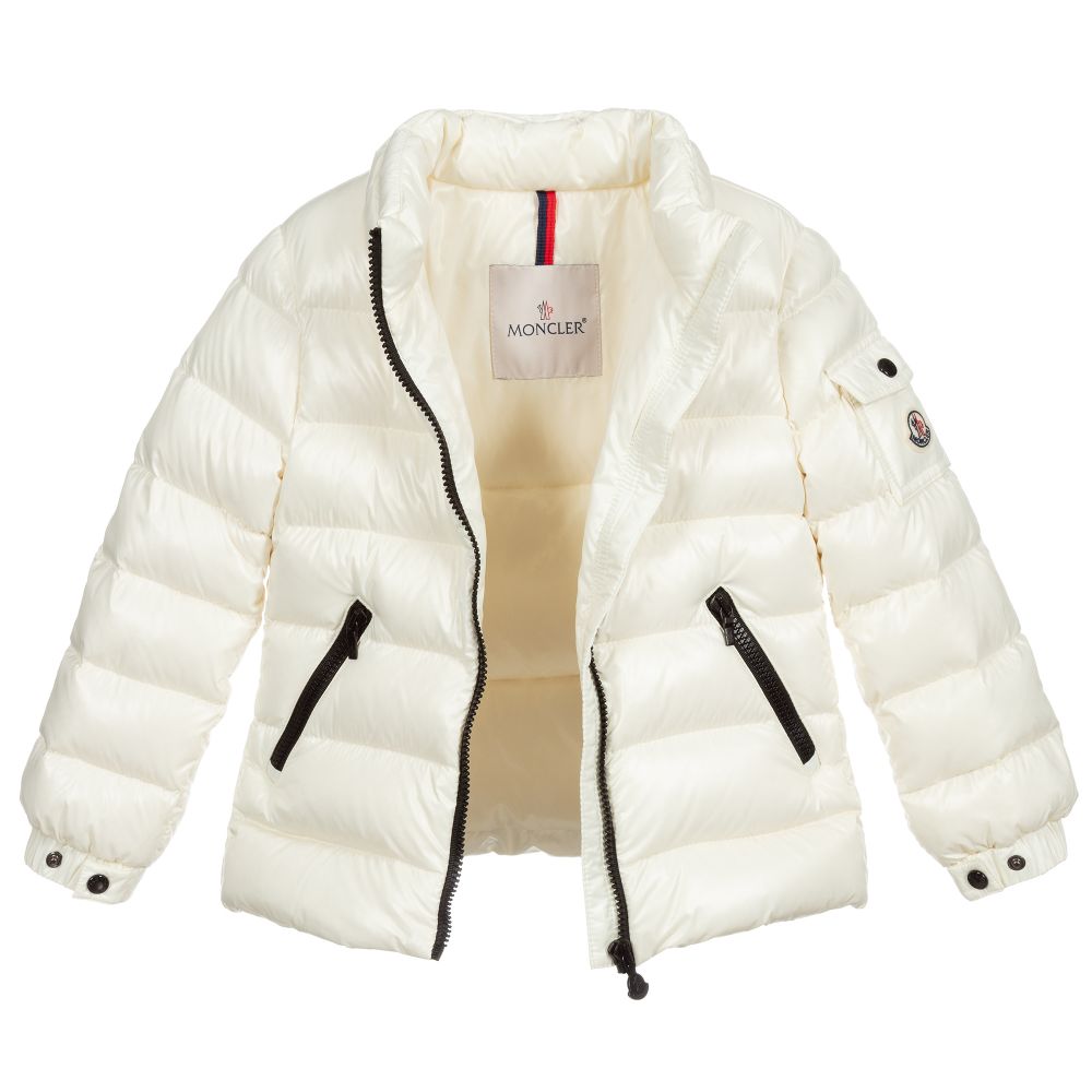 Girls White 'Bady' Padded Down Jacket