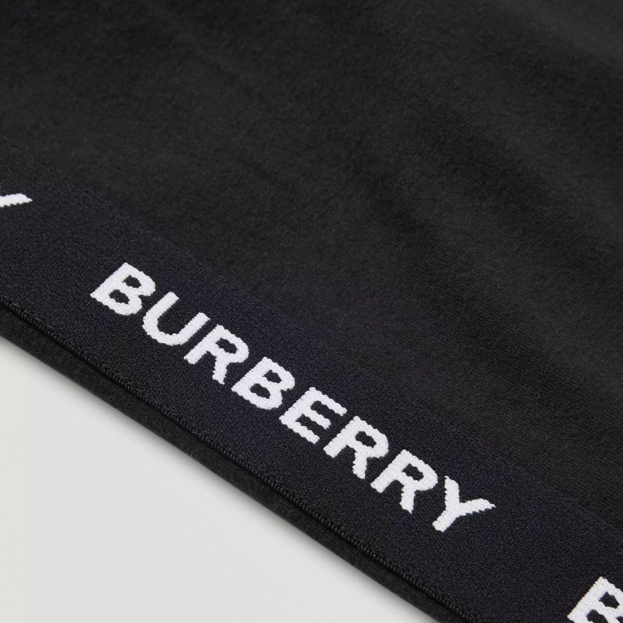 Girls Black Logo Cotton Trousers