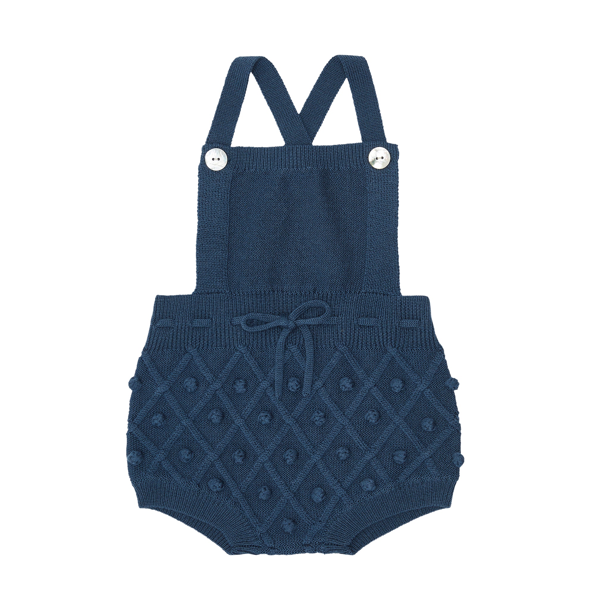 Baby Boys & Girls Blue Wool Shorts