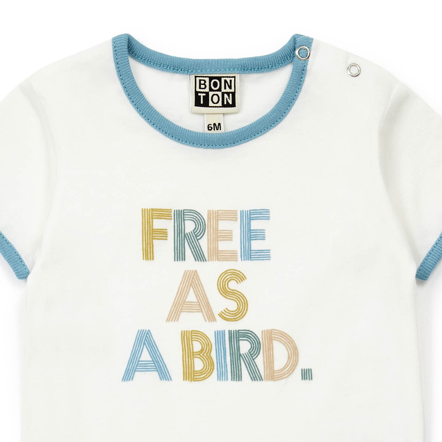 Baby Girls White Cotton T-Shirt