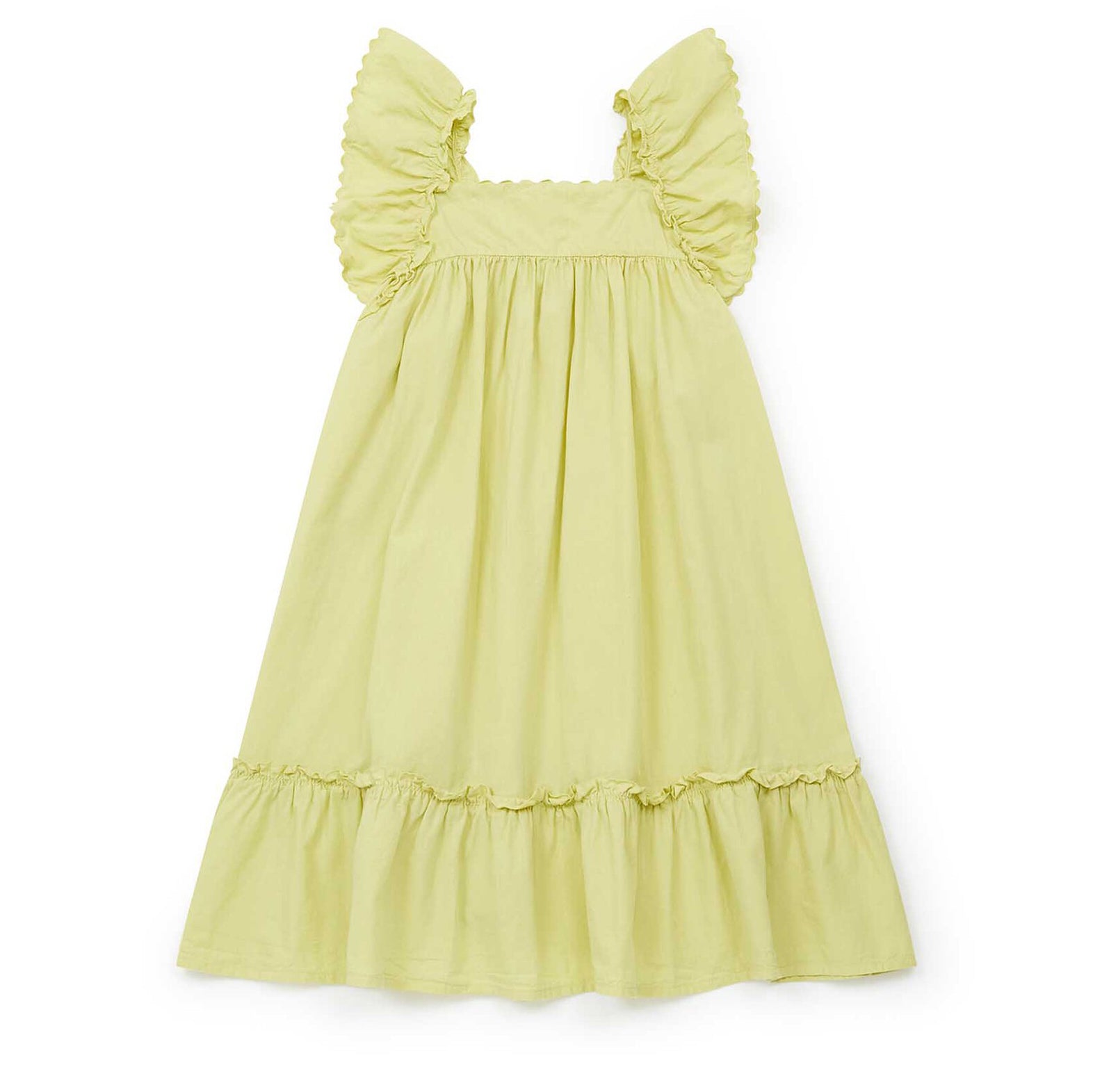 Girls Yellow Cotton Dress