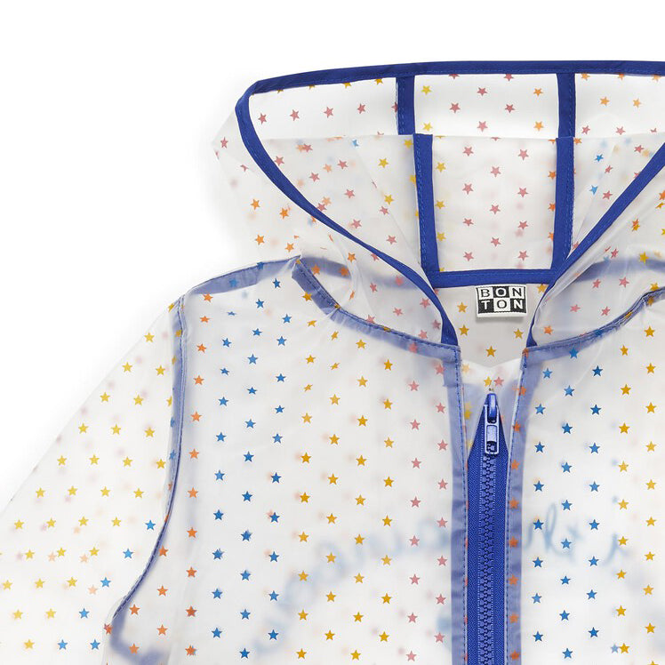 Girls Transparent Stars Raincoat