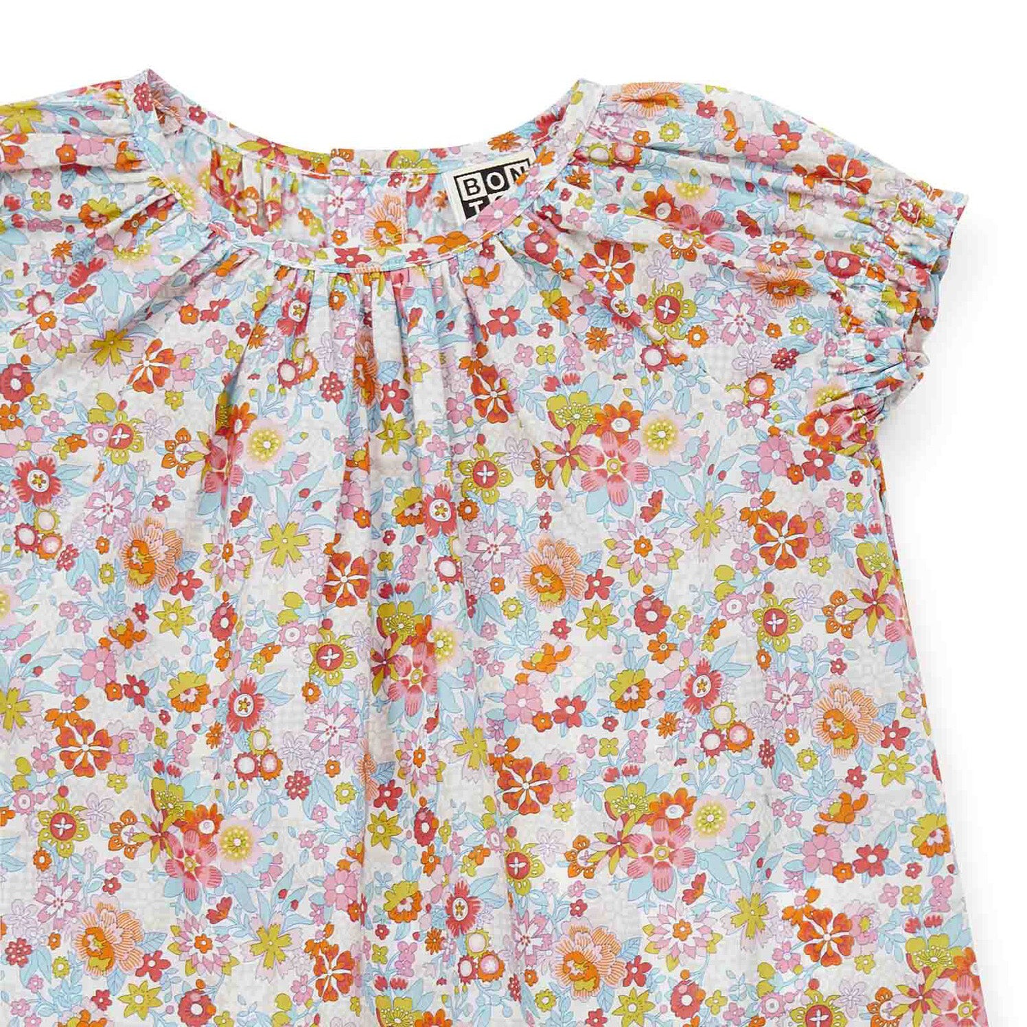 Baby Girls Multicolor Floral Cotton Dress