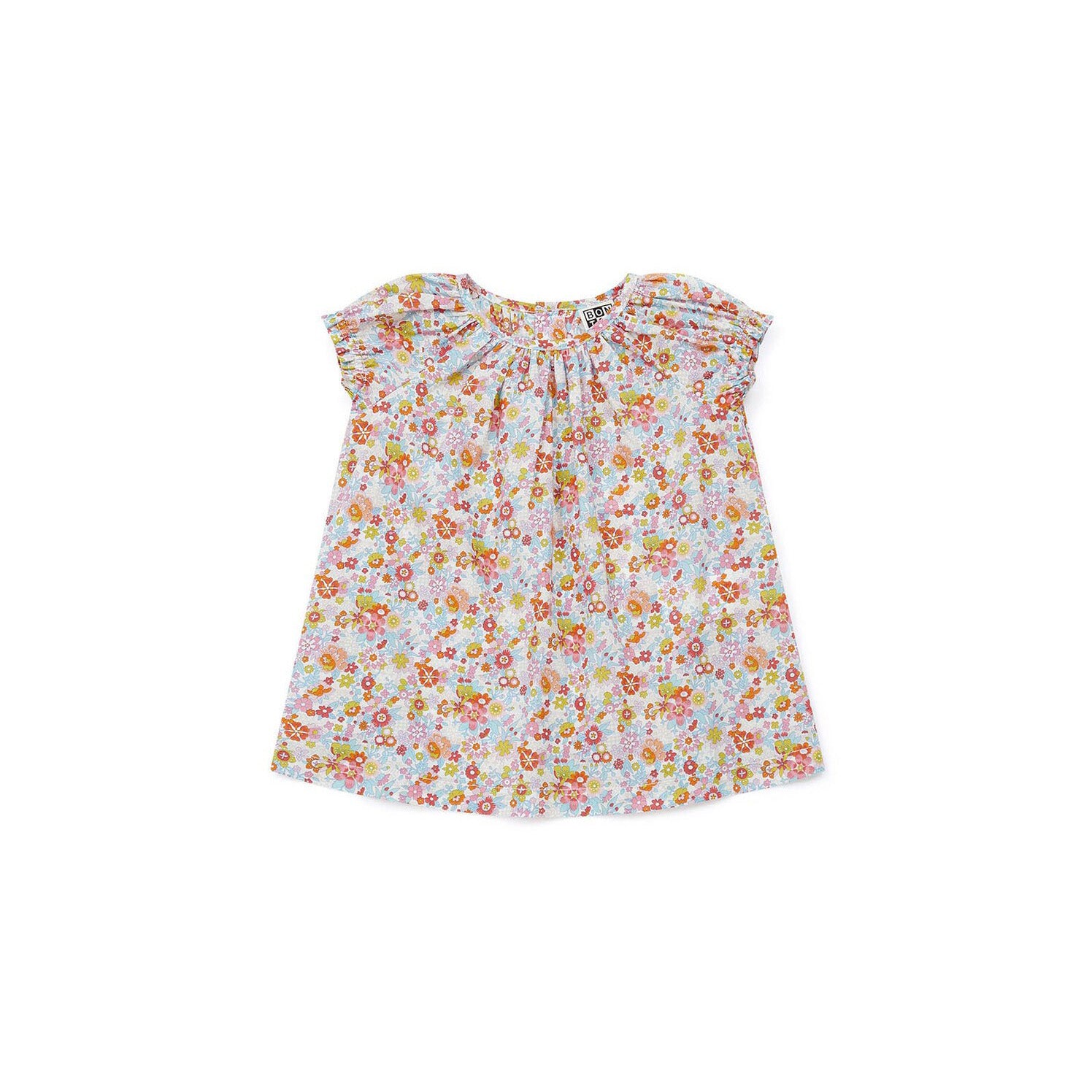 Baby Girls Multicolor Floral Cotton Dress