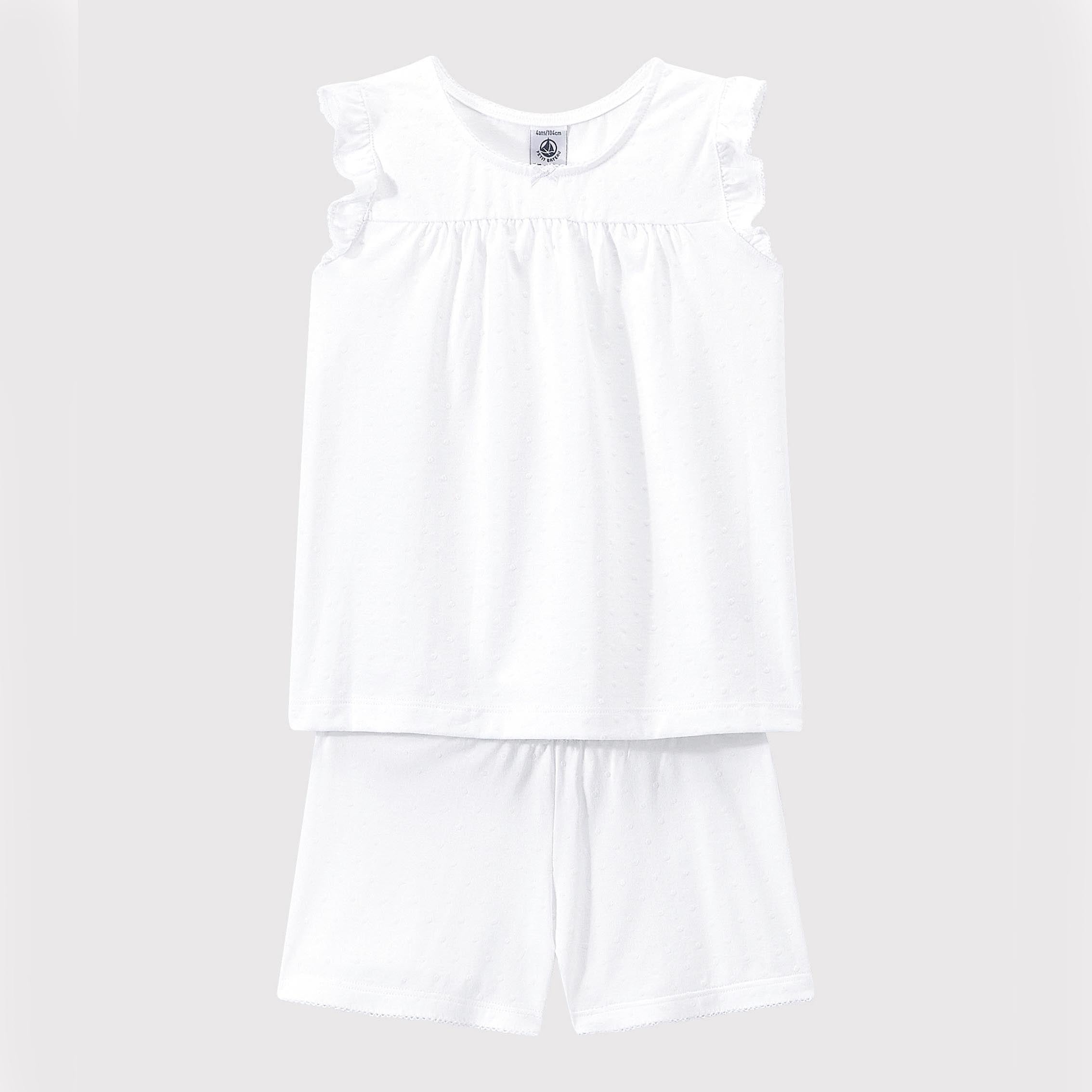 Girls White Nightwear Set