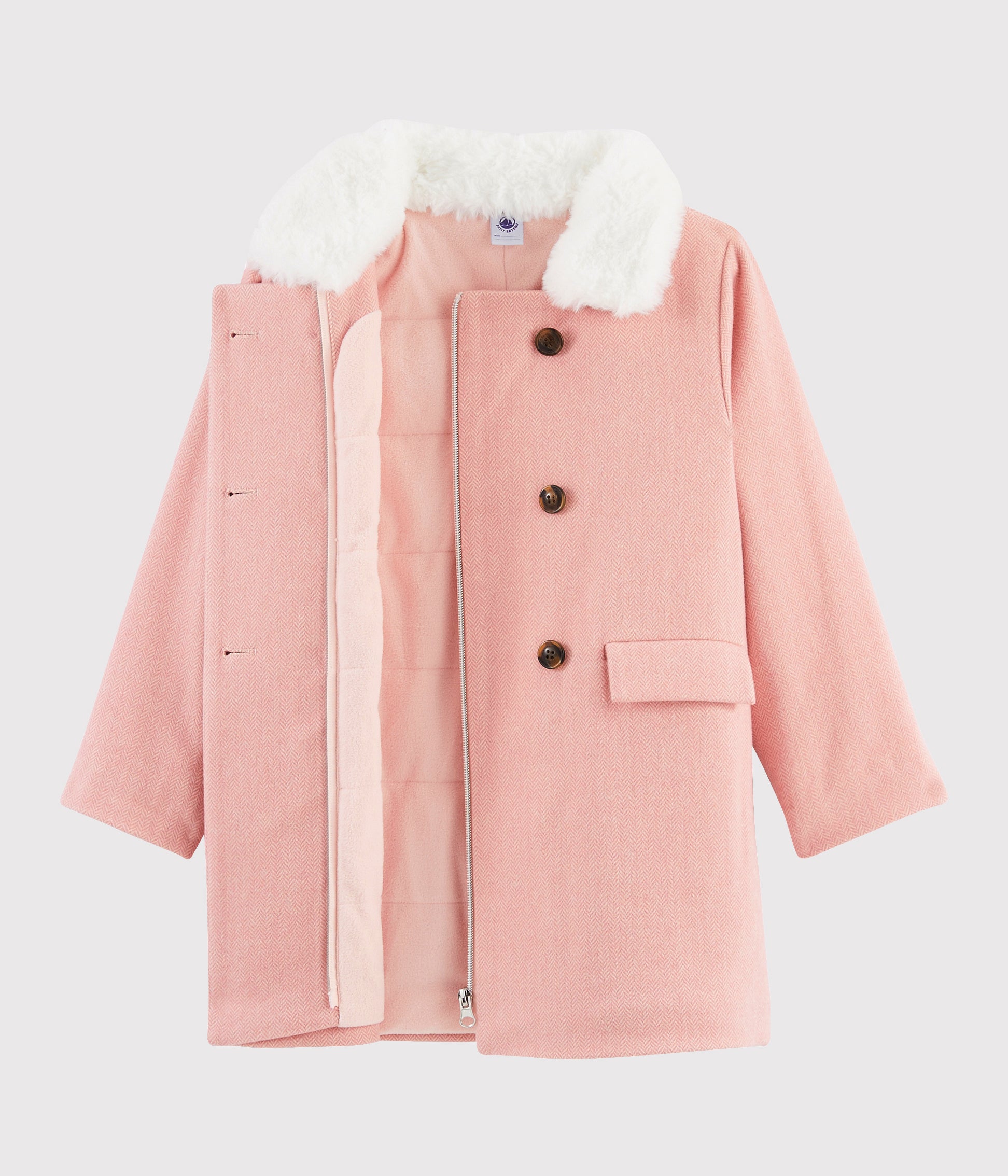 Girls Light Pink Coat