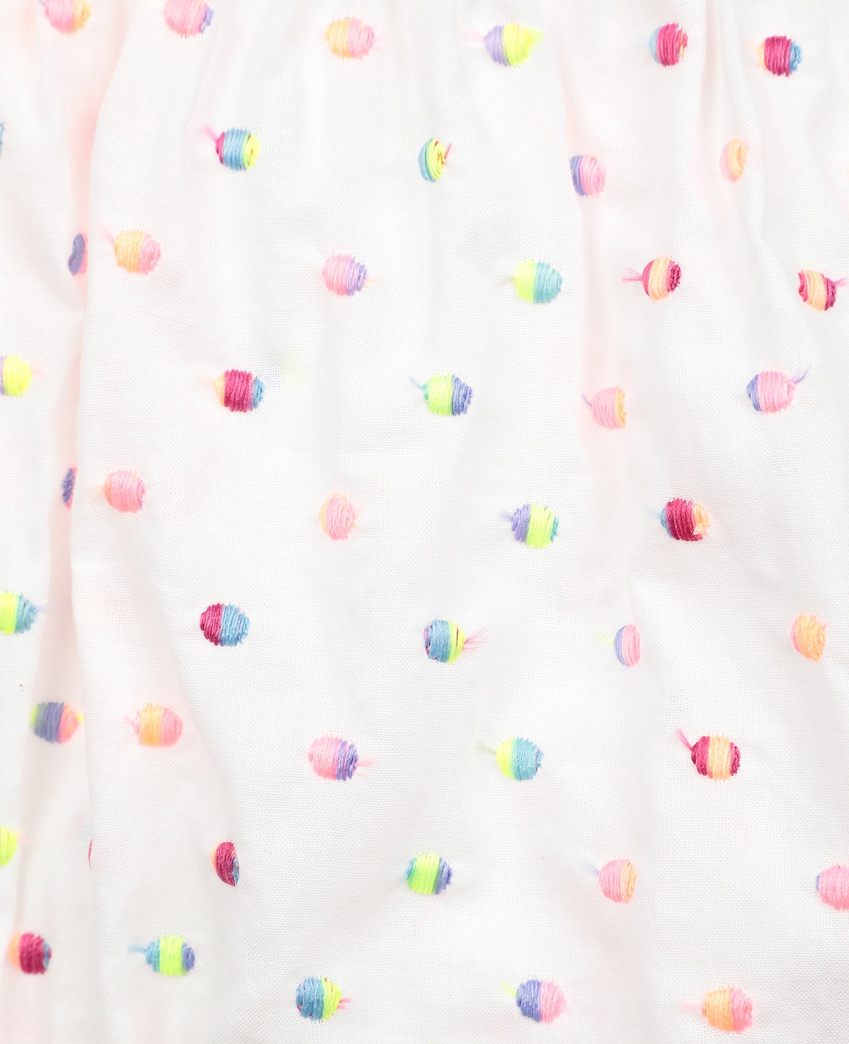 Baby Girls White Dots Tulle Dress Set