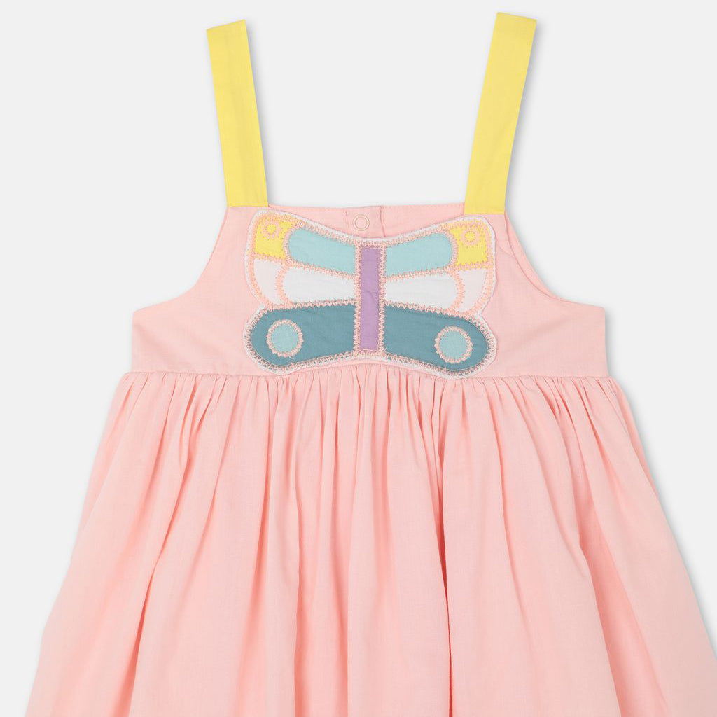 Baby Girls Light Pink Cotton Suit