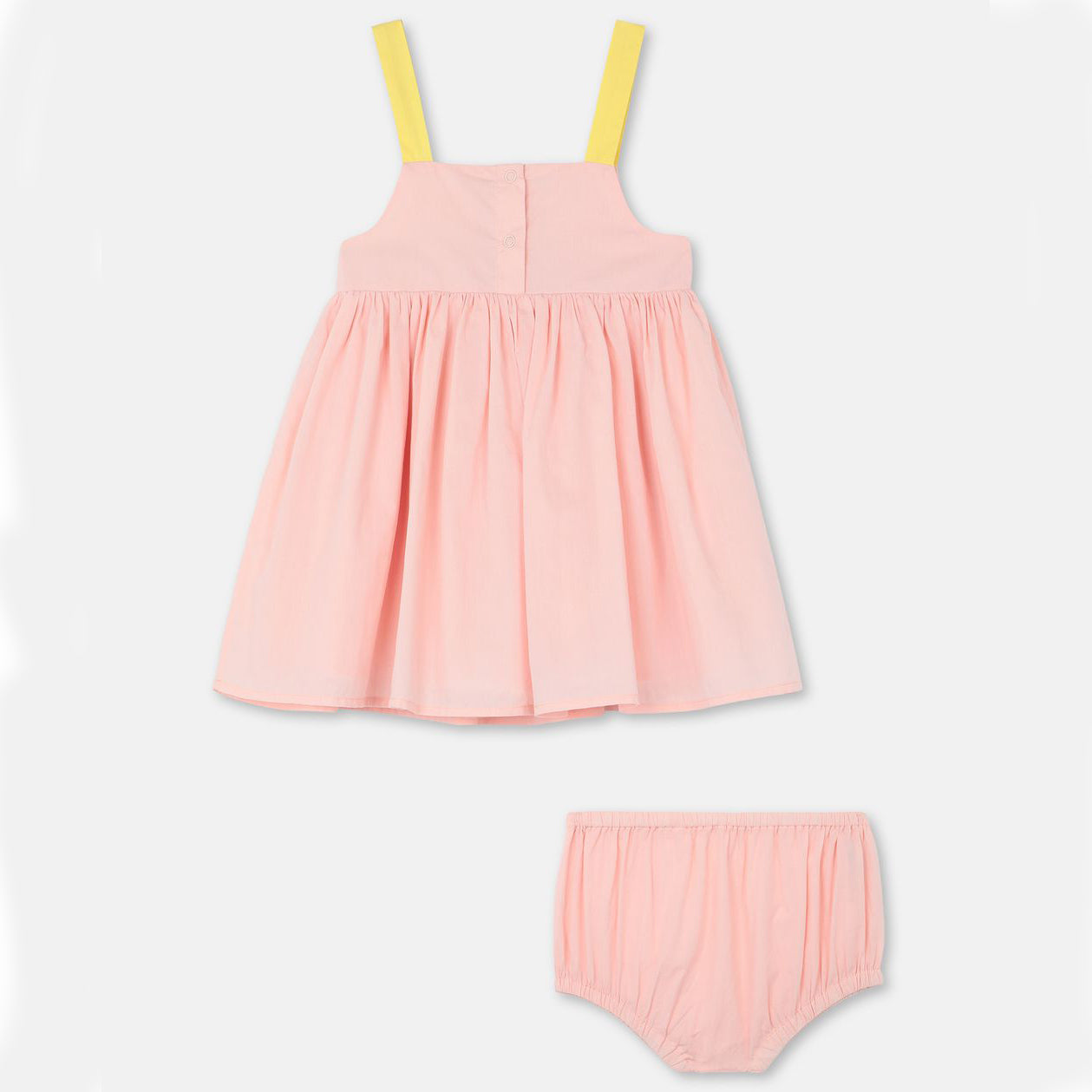 Baby Girls Light Pink Cotton Suit