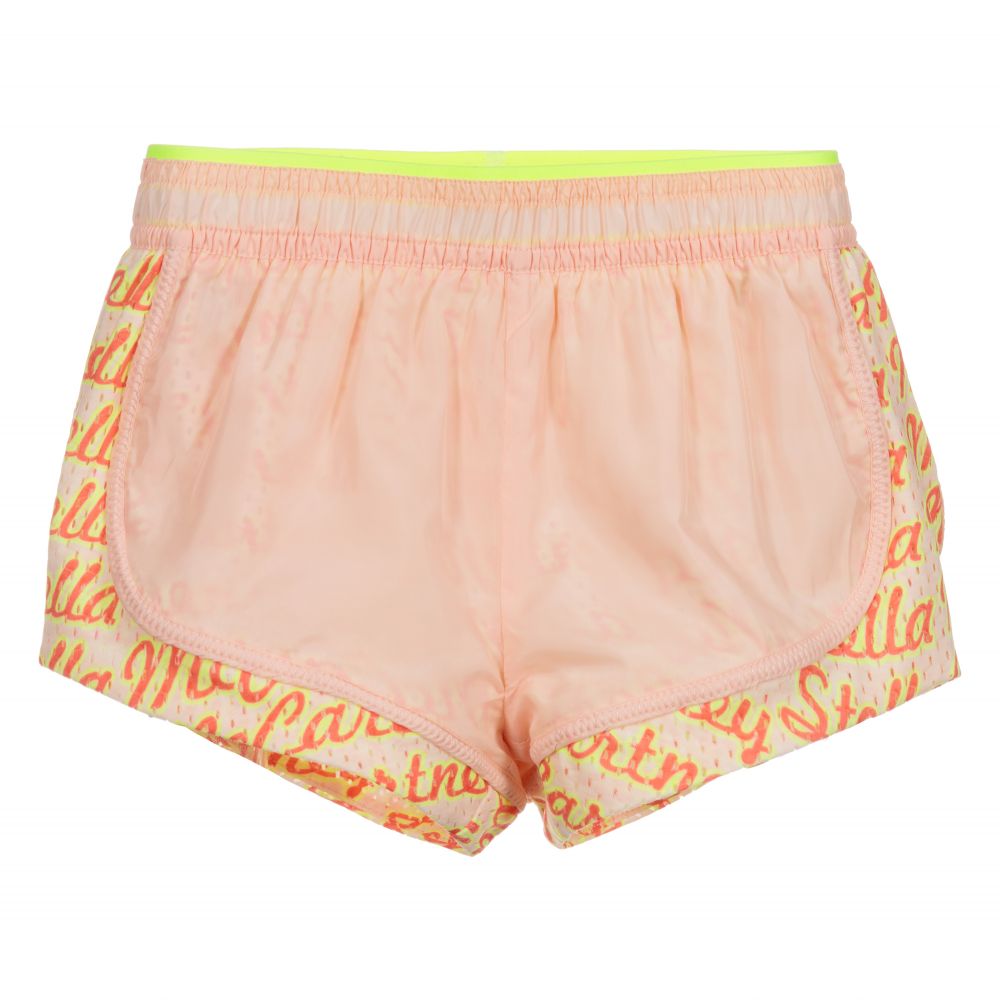 Girls Orange Sport Shorts