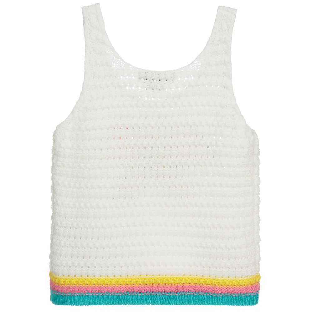 Girls Butterfly Crochet Top