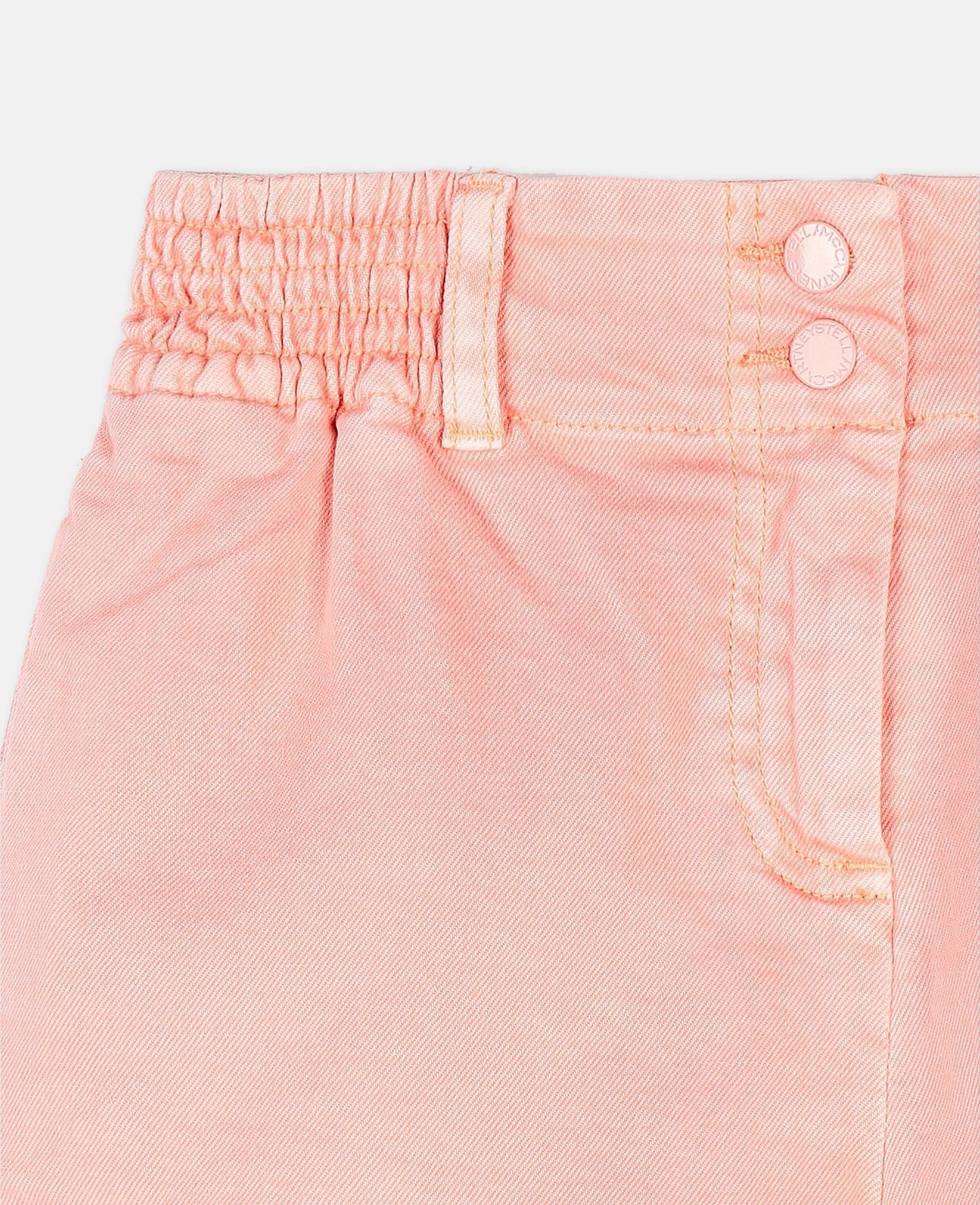 Girls Light Pink Denim Shorts