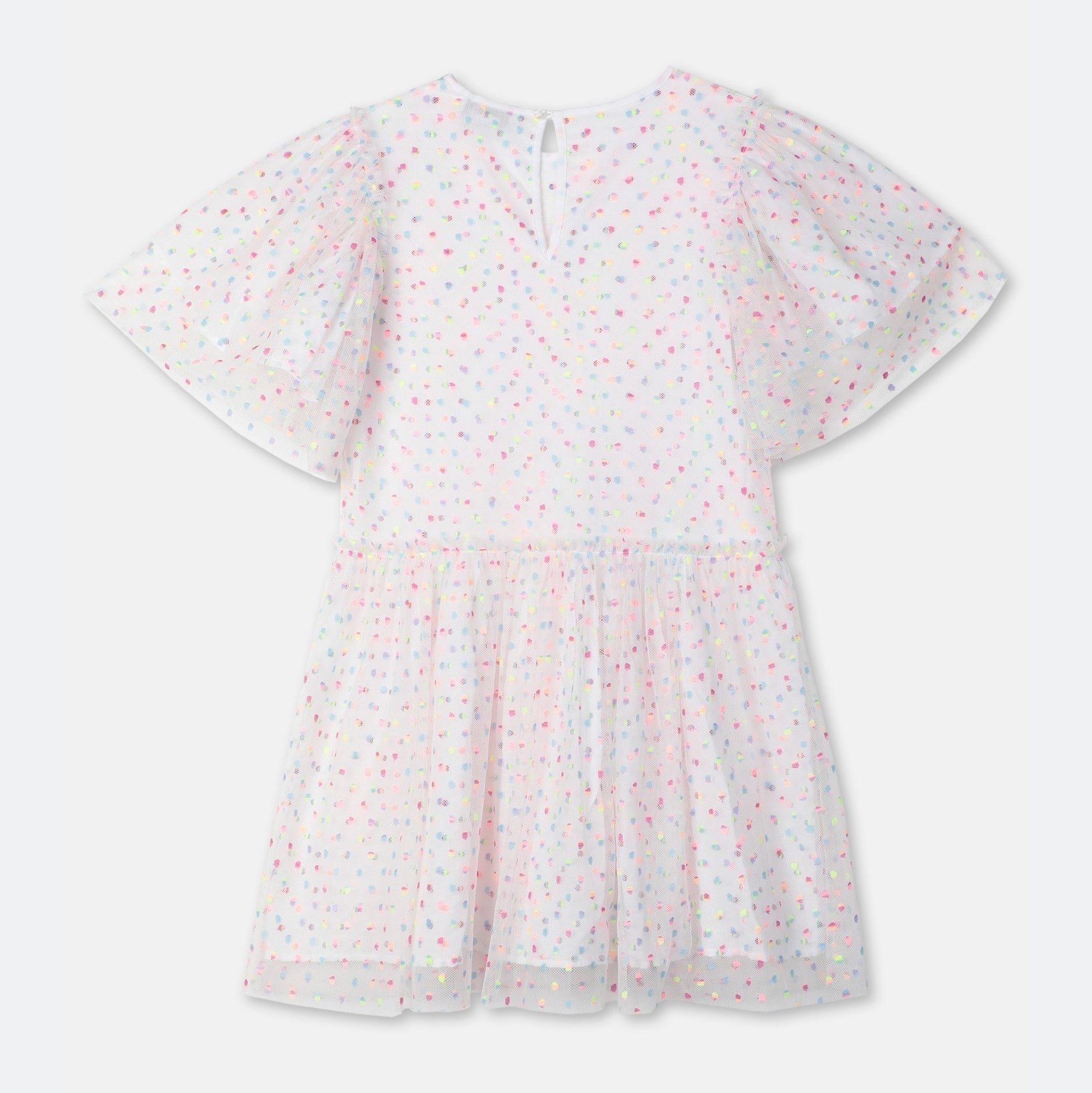 Girls Multicolor Dots Tulle Dress