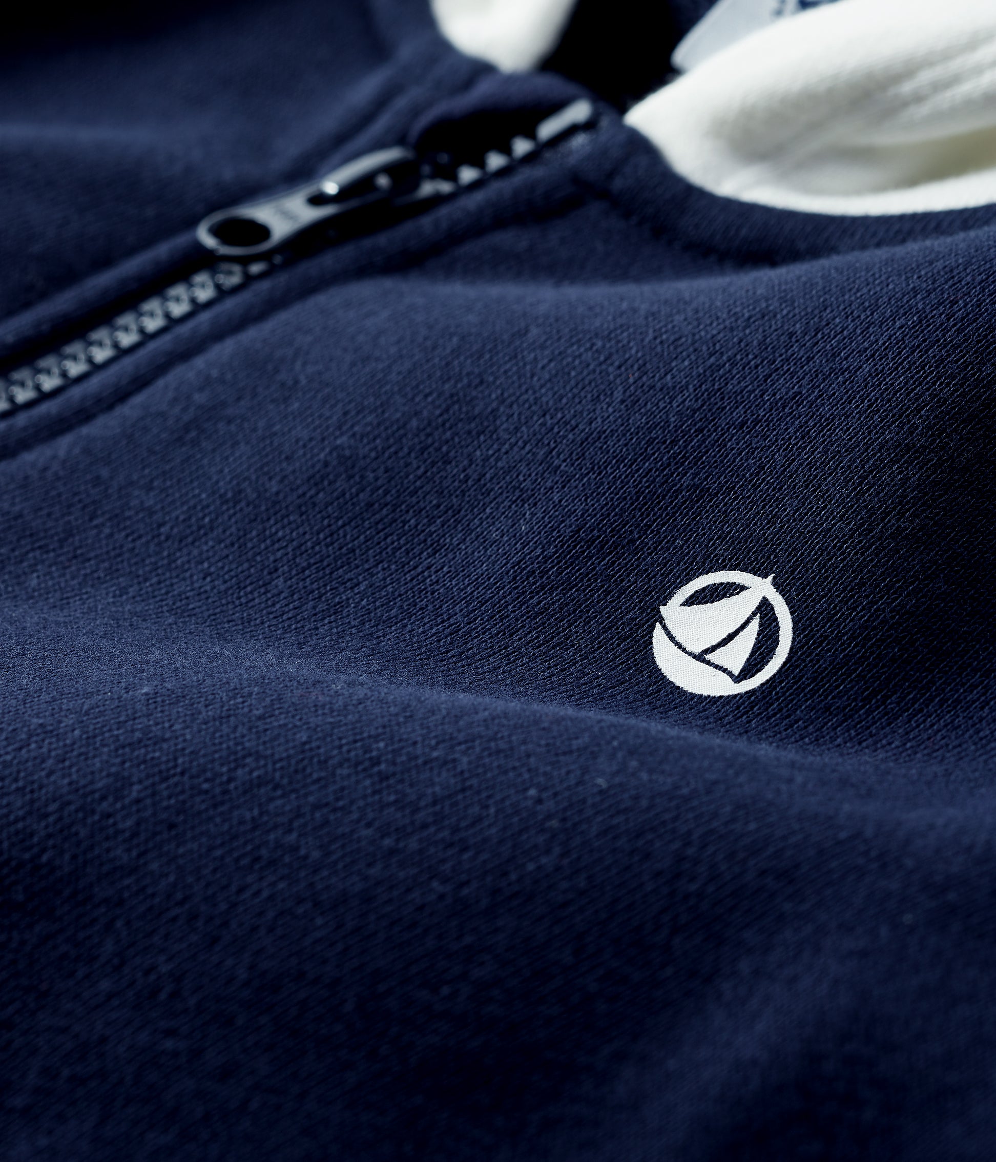 Girls Navy Cotton Sweatshirt